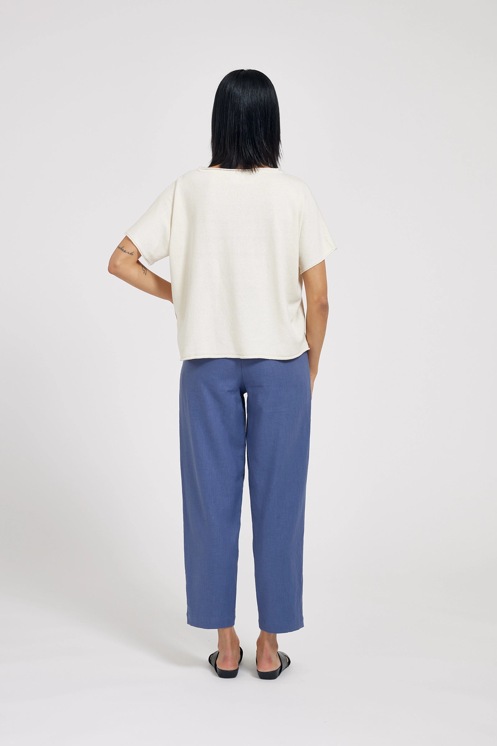 Vera Linen Trousers - Daybreak Blue