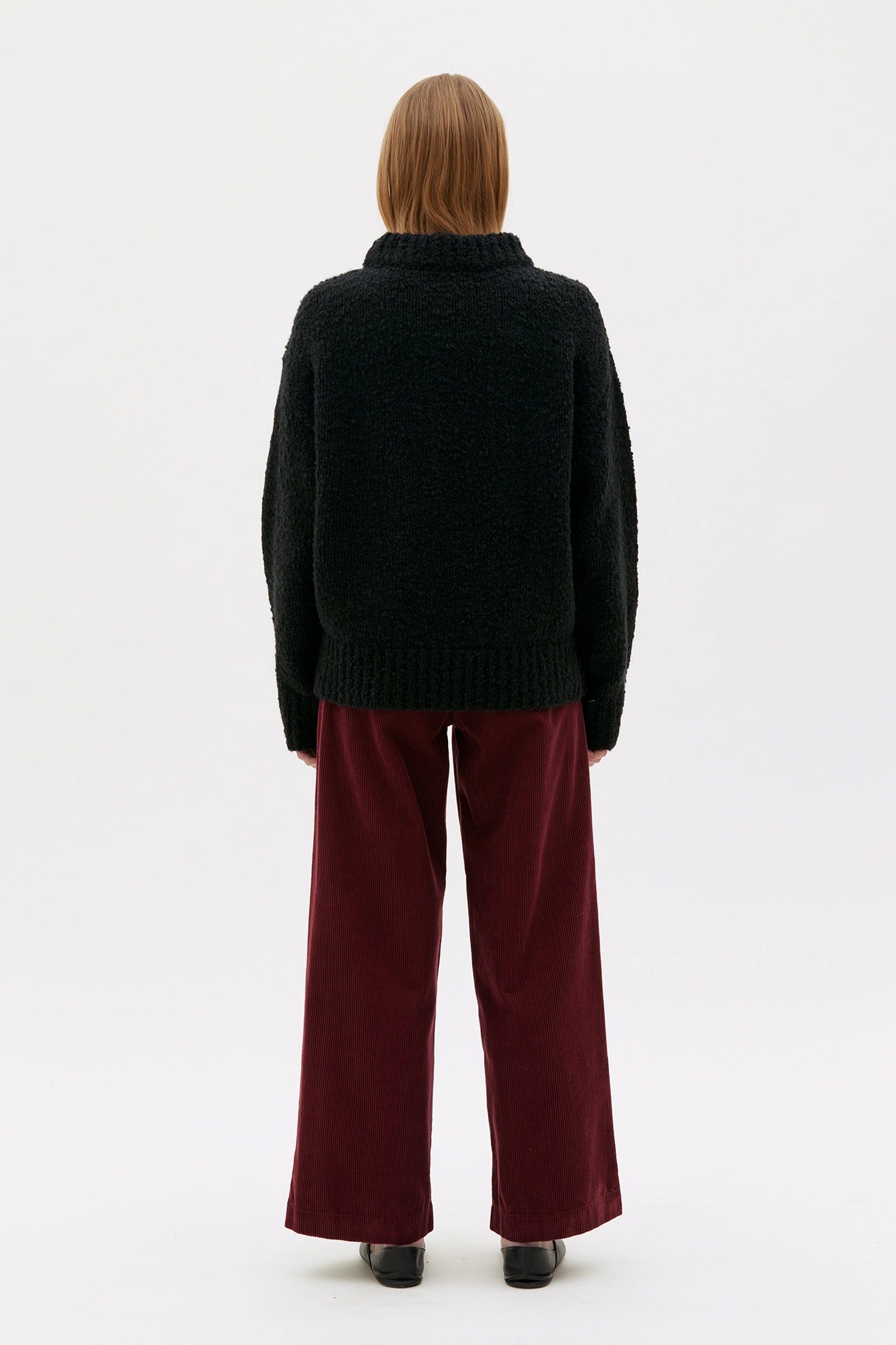 Audre Tröja I Ekologisk Ull - Black