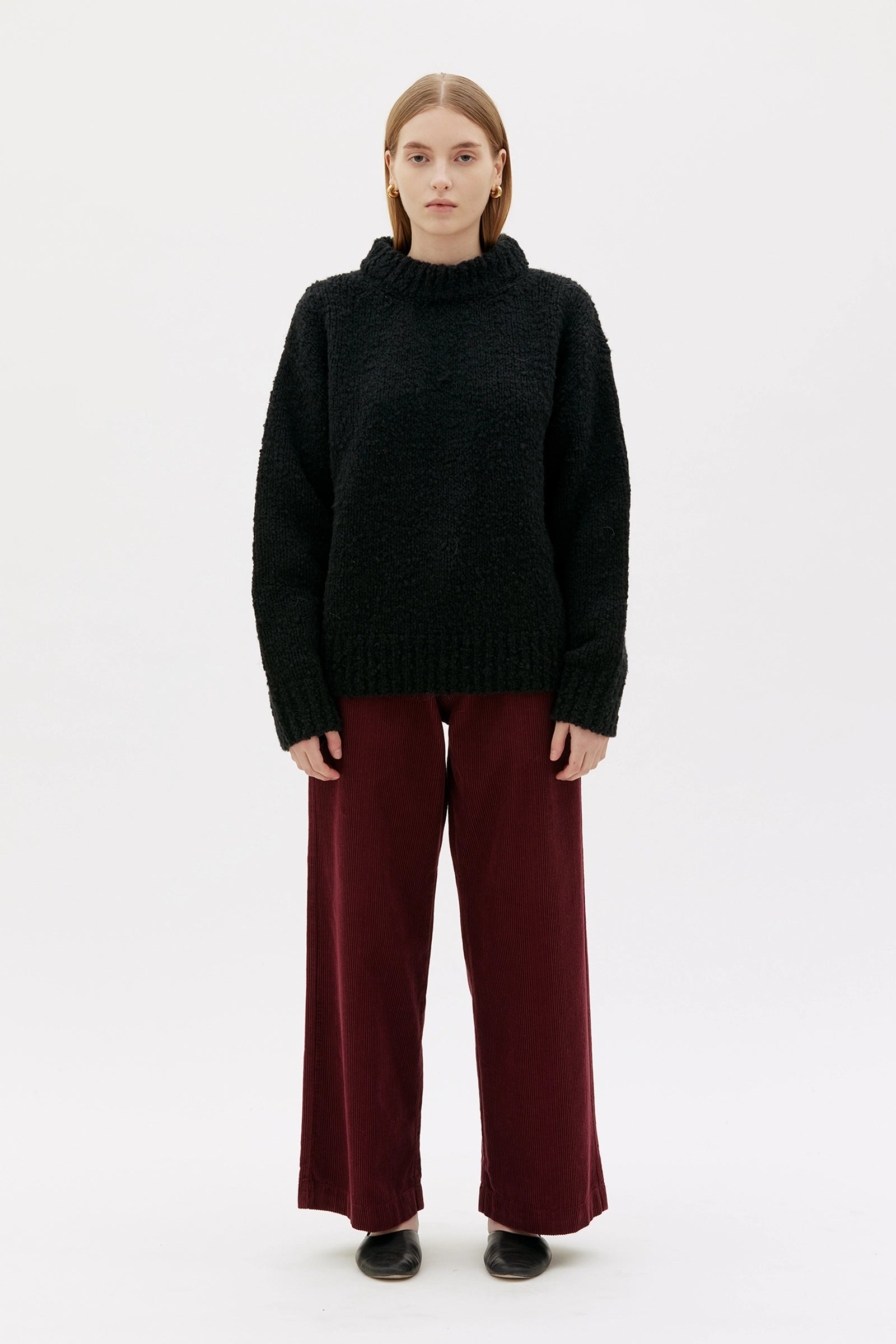 Audre Tröja I Ekologisk Ull - Black