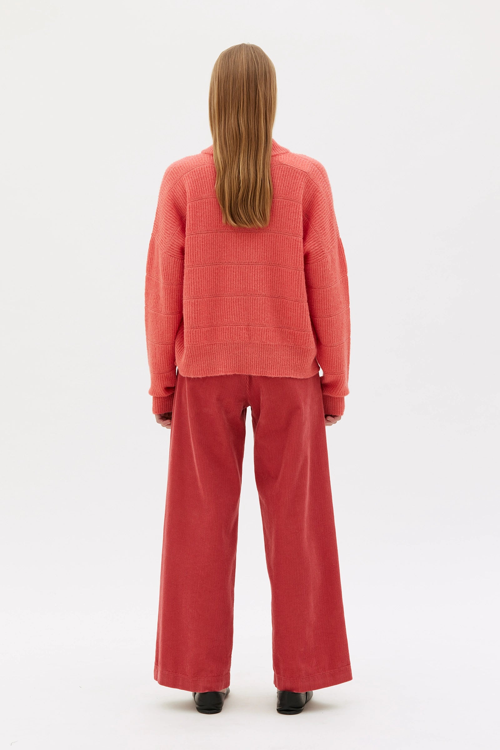 Lucille Tröja I Alpacka, Ull Och Ekologisk Bomull - Geranium Pink