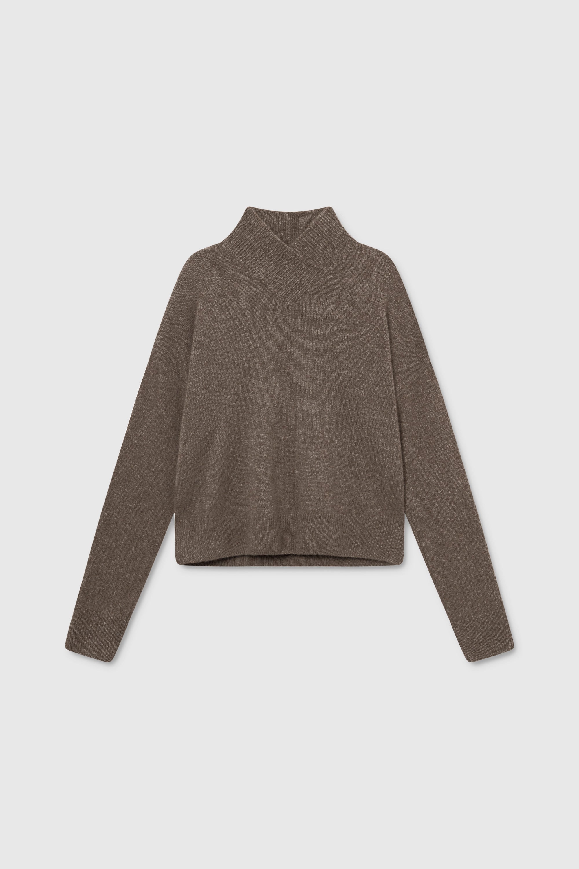Orla Kashmirtröja - Walnut Melange