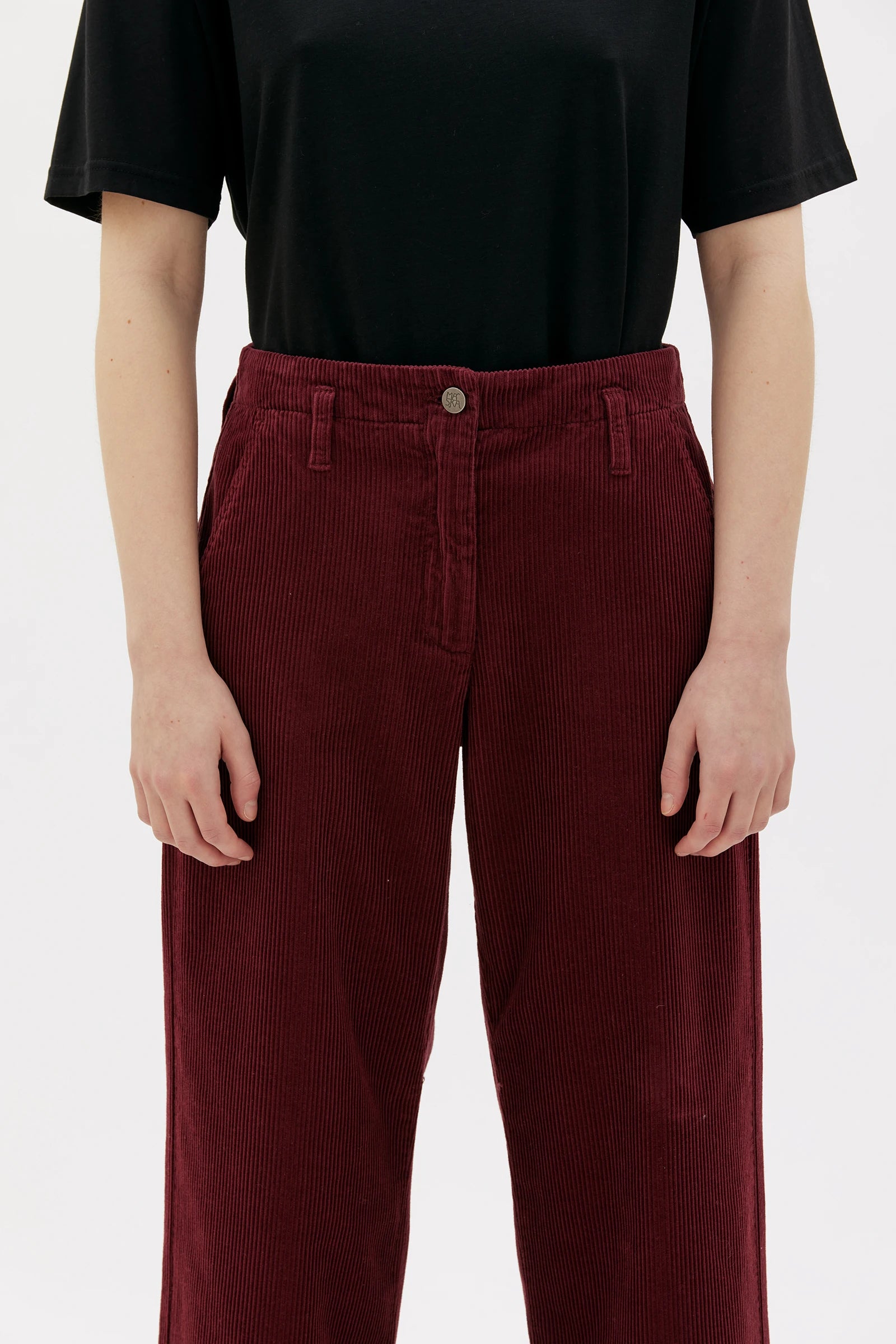 Lail Croppad Byxa I Manchester - Bordeaux