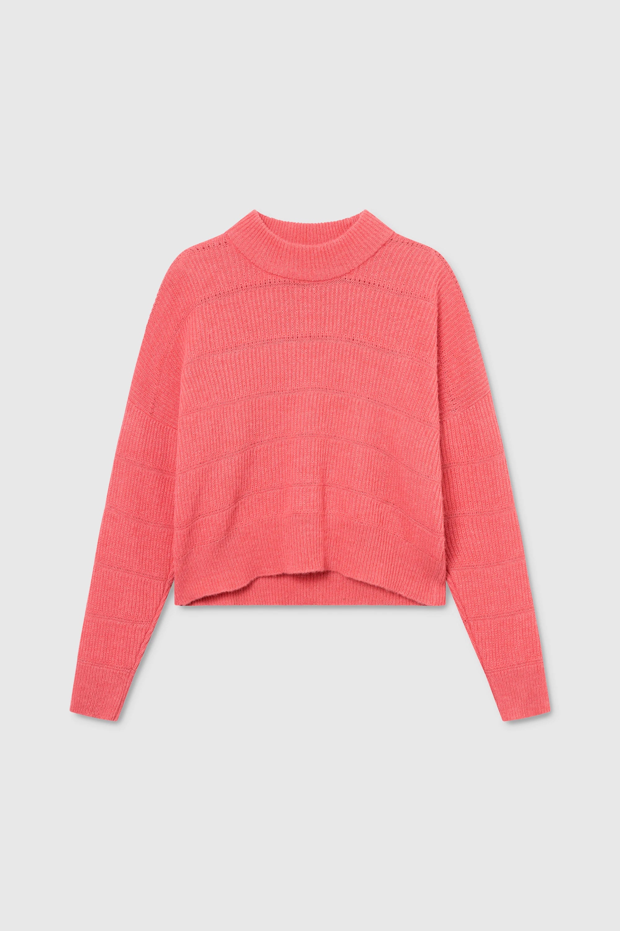 Lucille Tröja I Alpacka, Ull Och Ekologisk Bomull - Geranium Pink