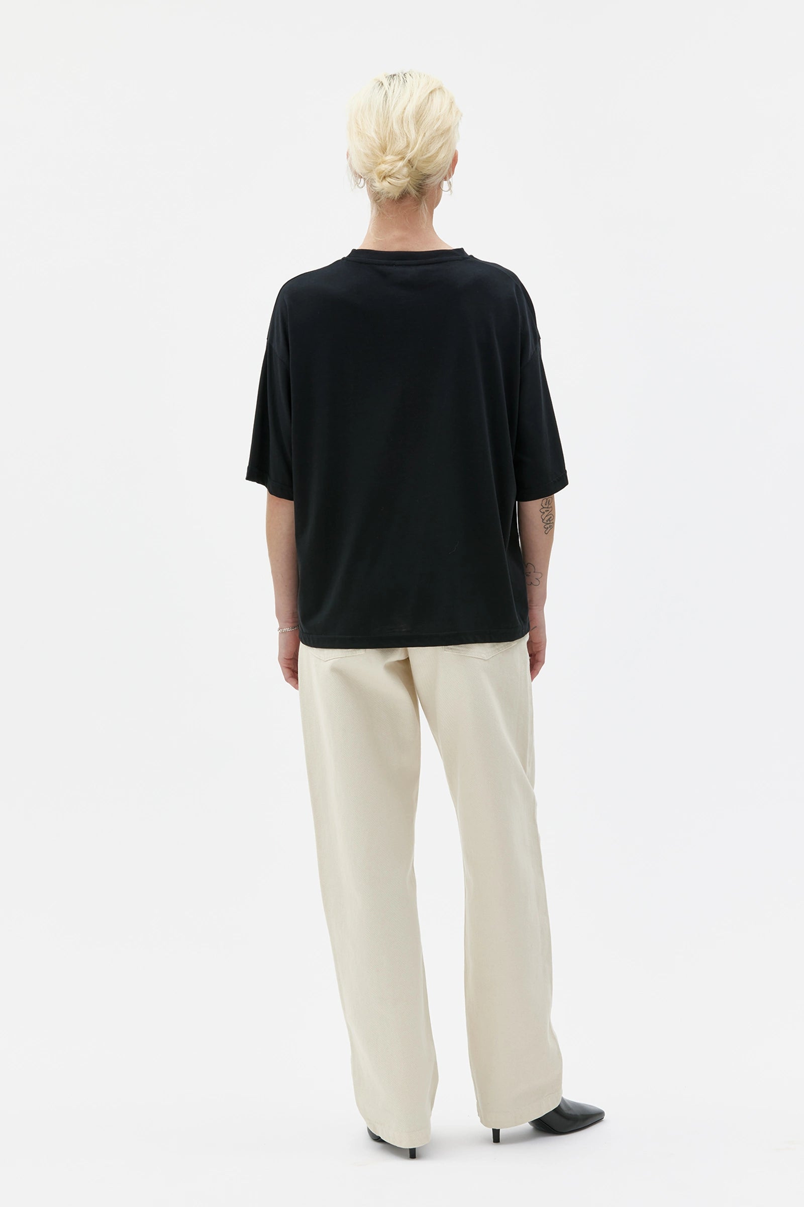 Viva T–Shirt In Tencel Organic Cotton Jersey – Black