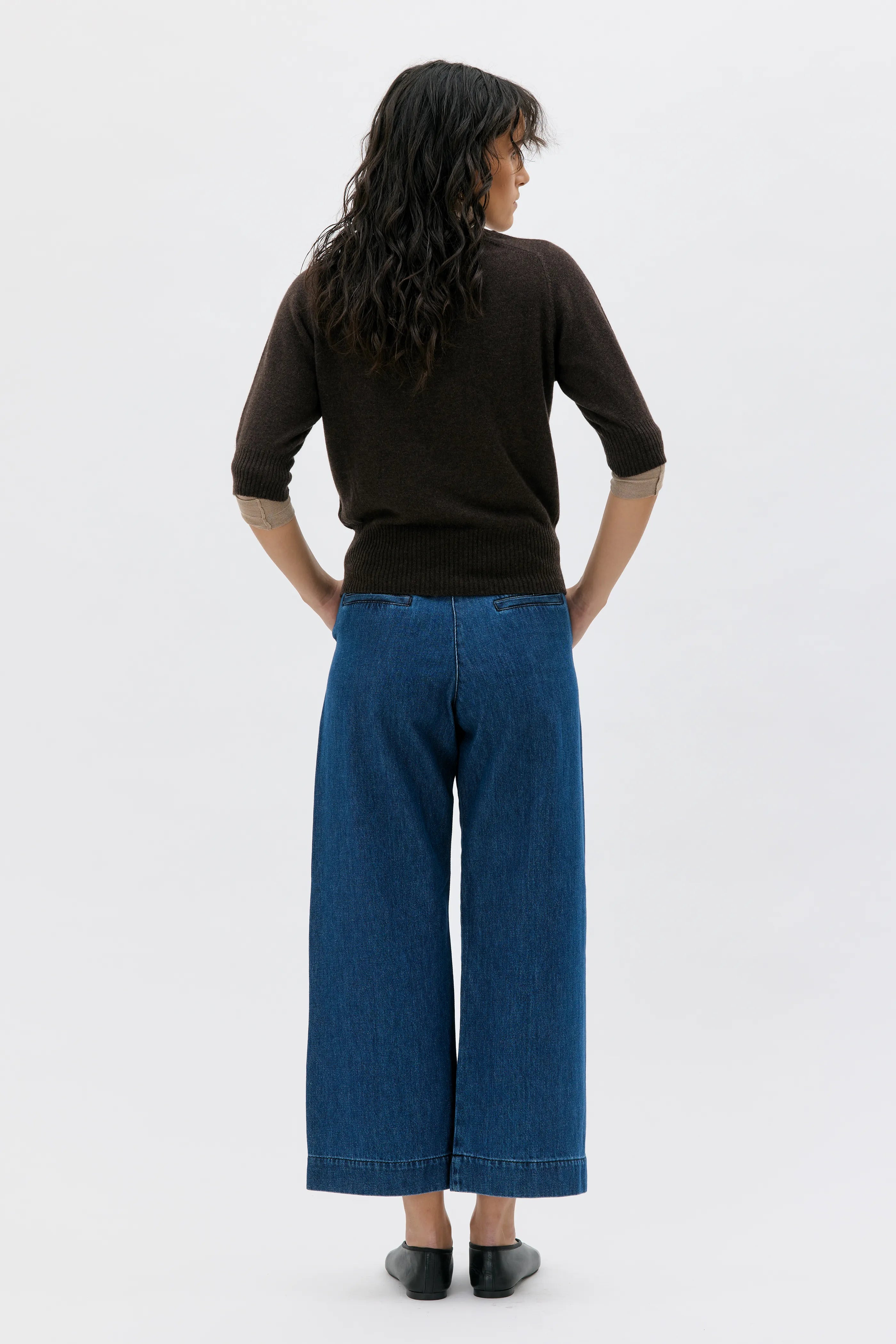 Ada Cashmere T-shirt - Dark Brown
