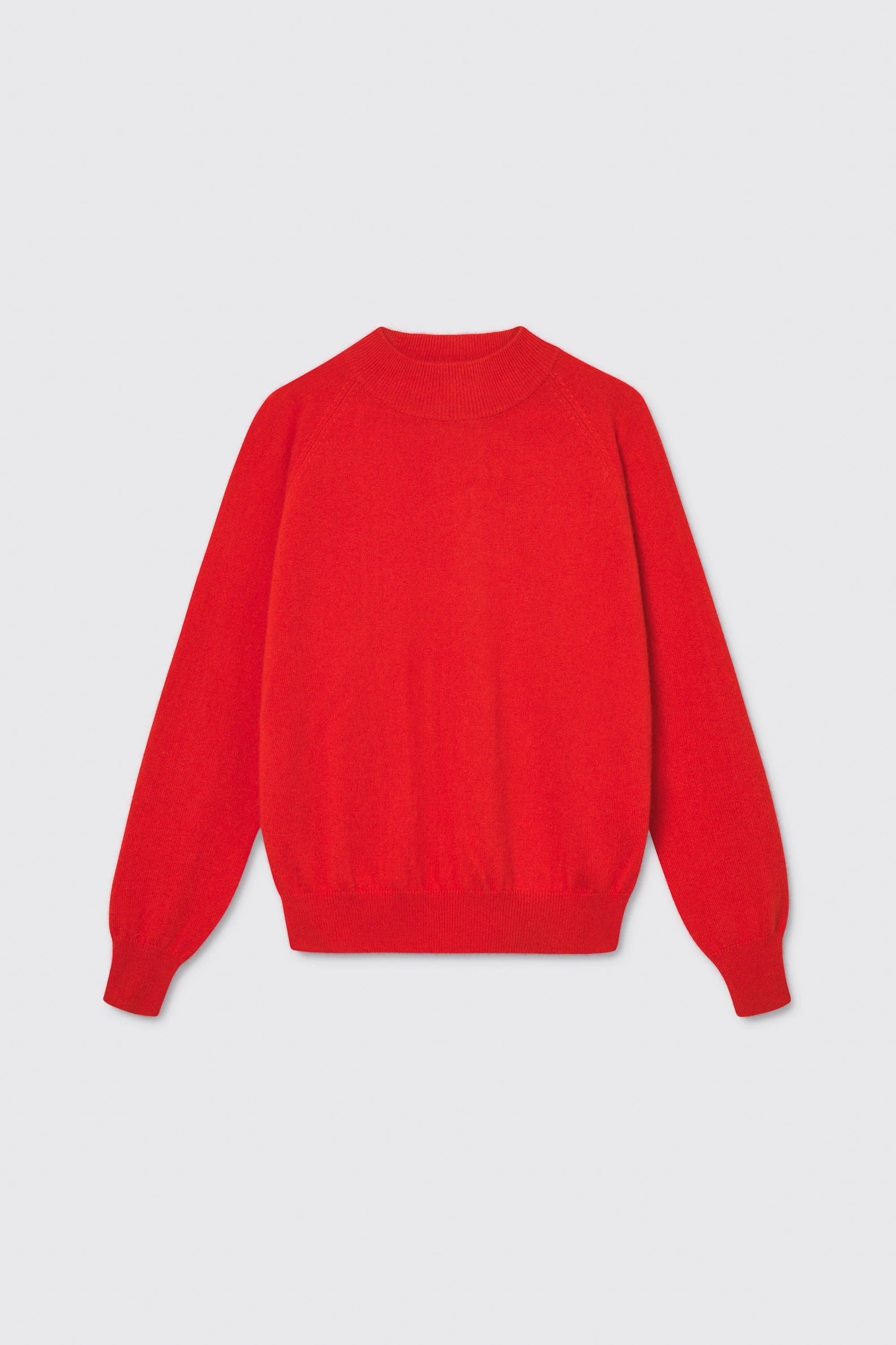 Adila Raglan Cashmere Sweater - Poppy Red