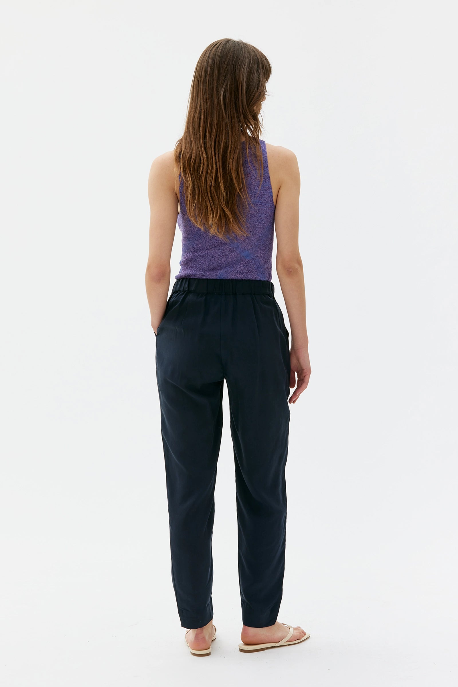 Jira Tencel Trousers – Navy