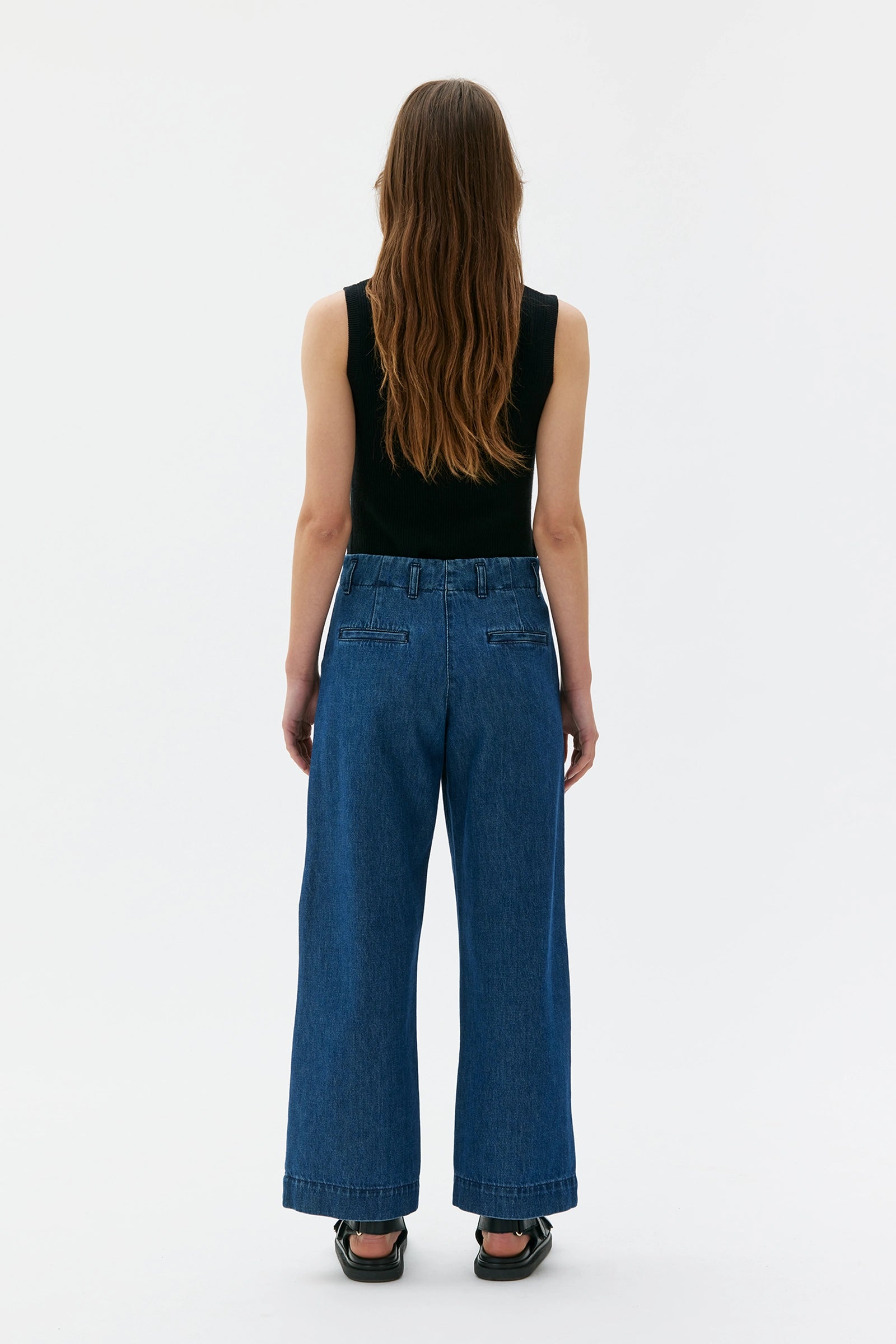 Leka Organic Cotton Trousers – Light Indigo