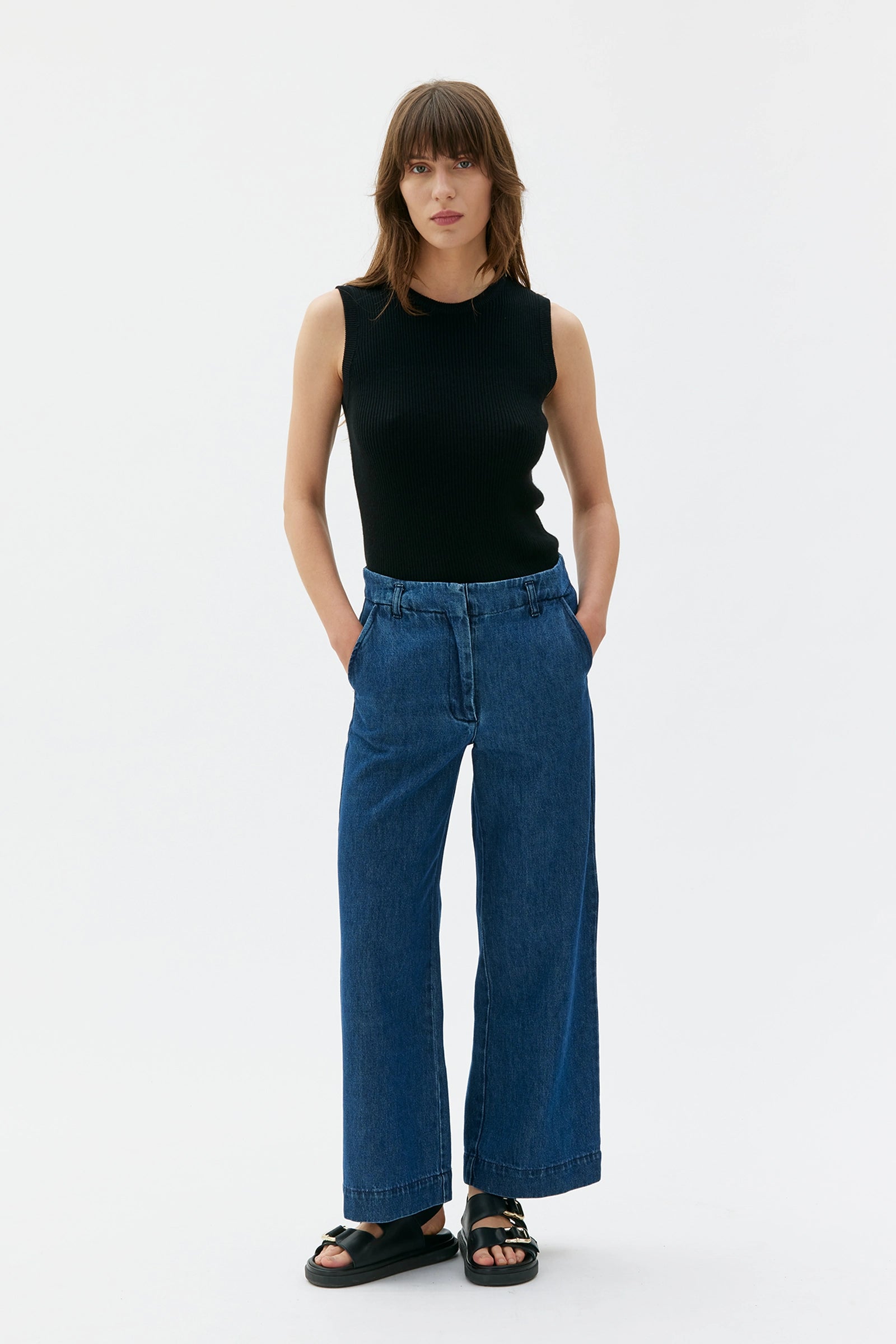 Leka Organic Cotton Trousers – Light Indigo