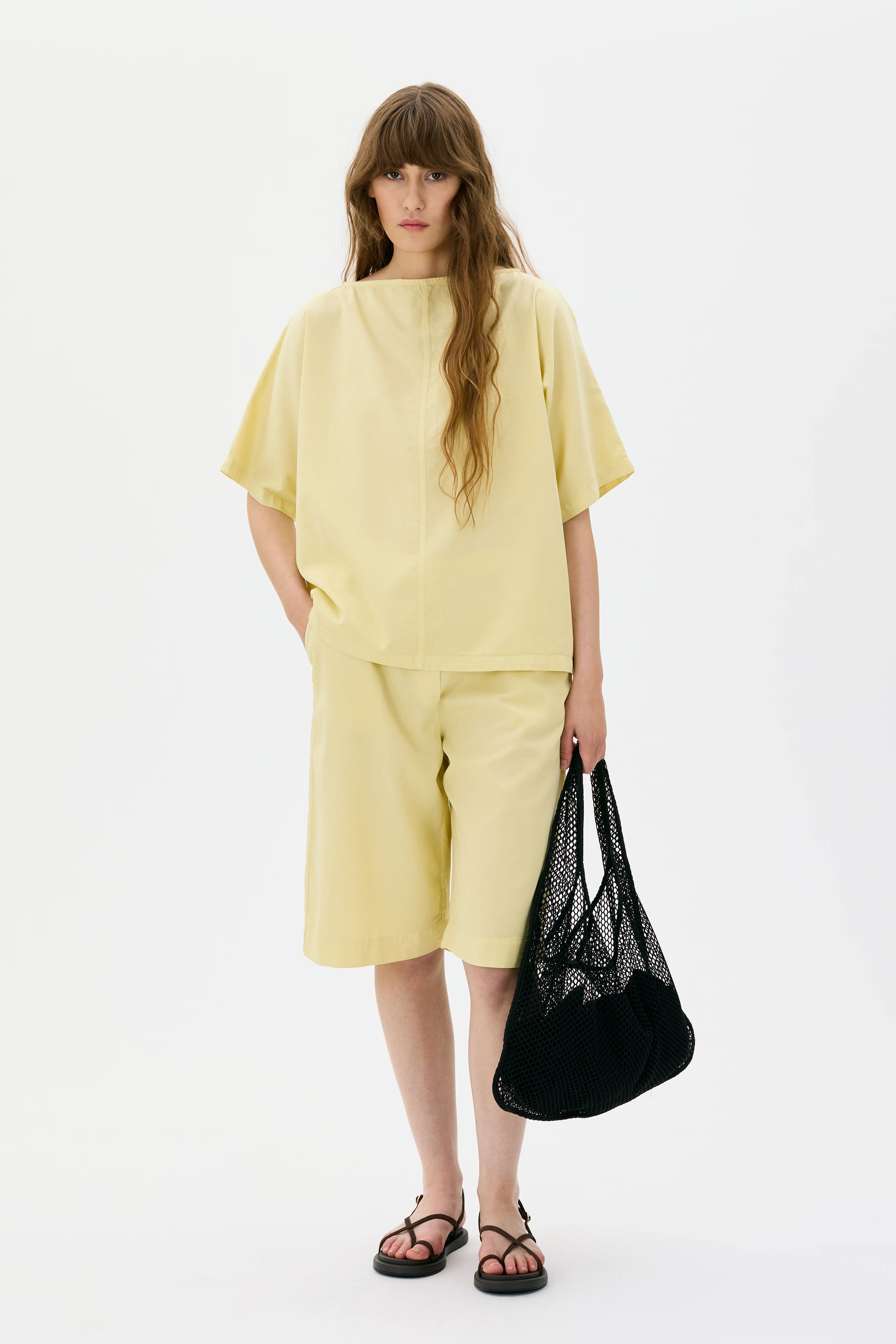 Lior Tencel Organic Cotton Linen Blouse - Sulphur Yellow
Lior blus i Tencel, ekologisk bomull och linne - Gul