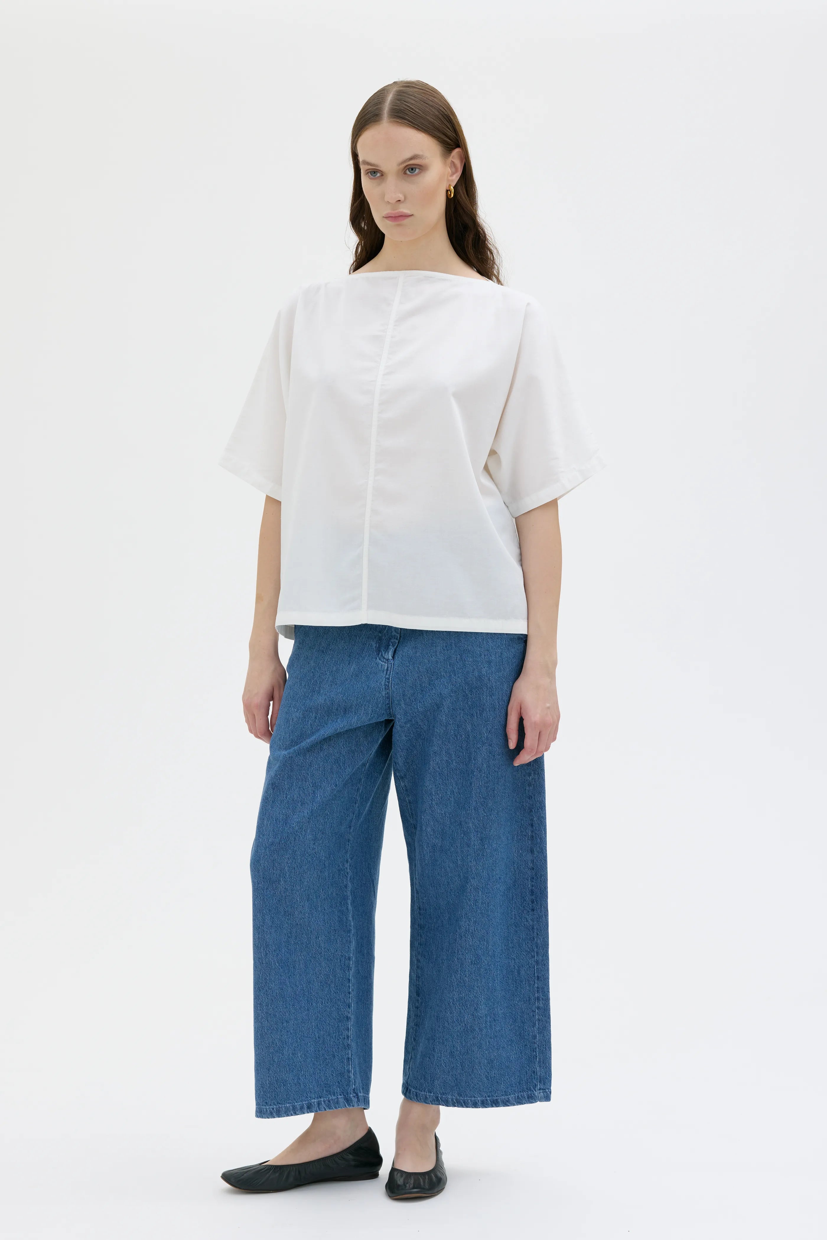 Lior Tencel Organic Cotton Linen Blouse - White
Lior blus i Tencel, ekologisk bomull och Linne - Vit