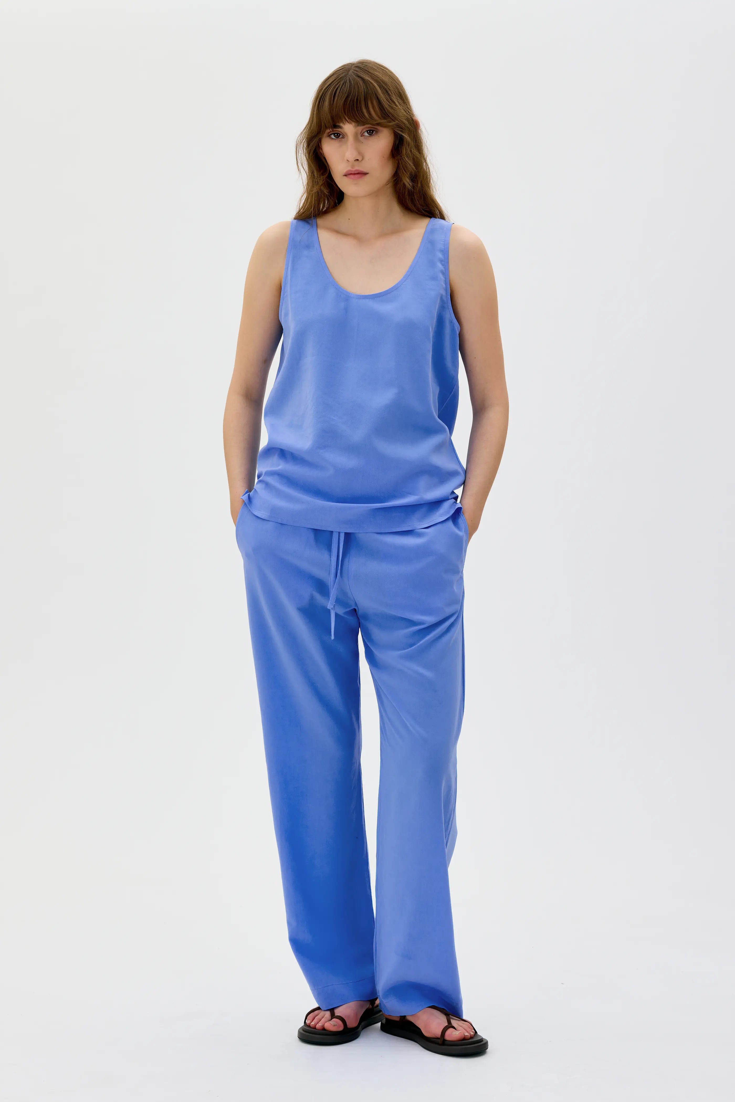 Sika Linne I Tencel - Flax Blue