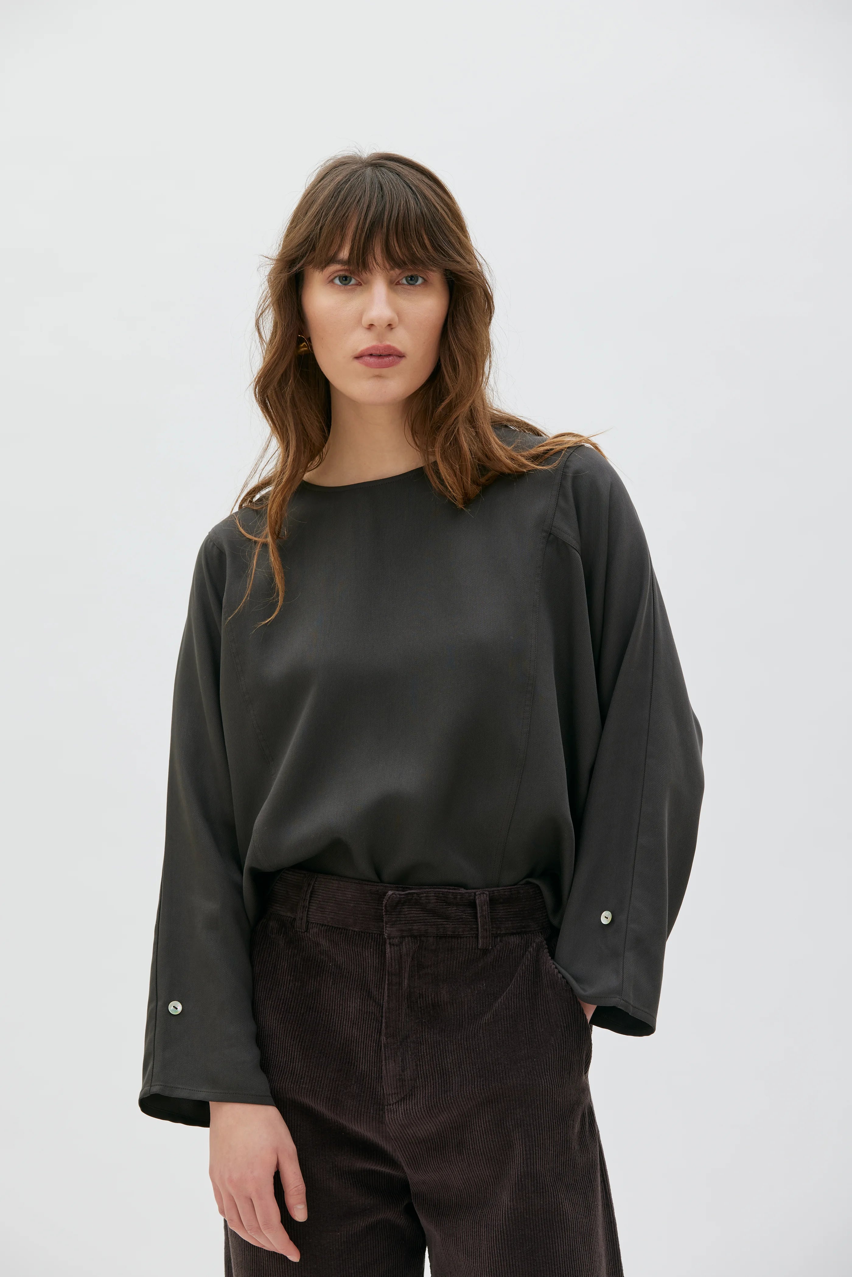 Chandra Blus I Tenceltwill - Shiitake Brown