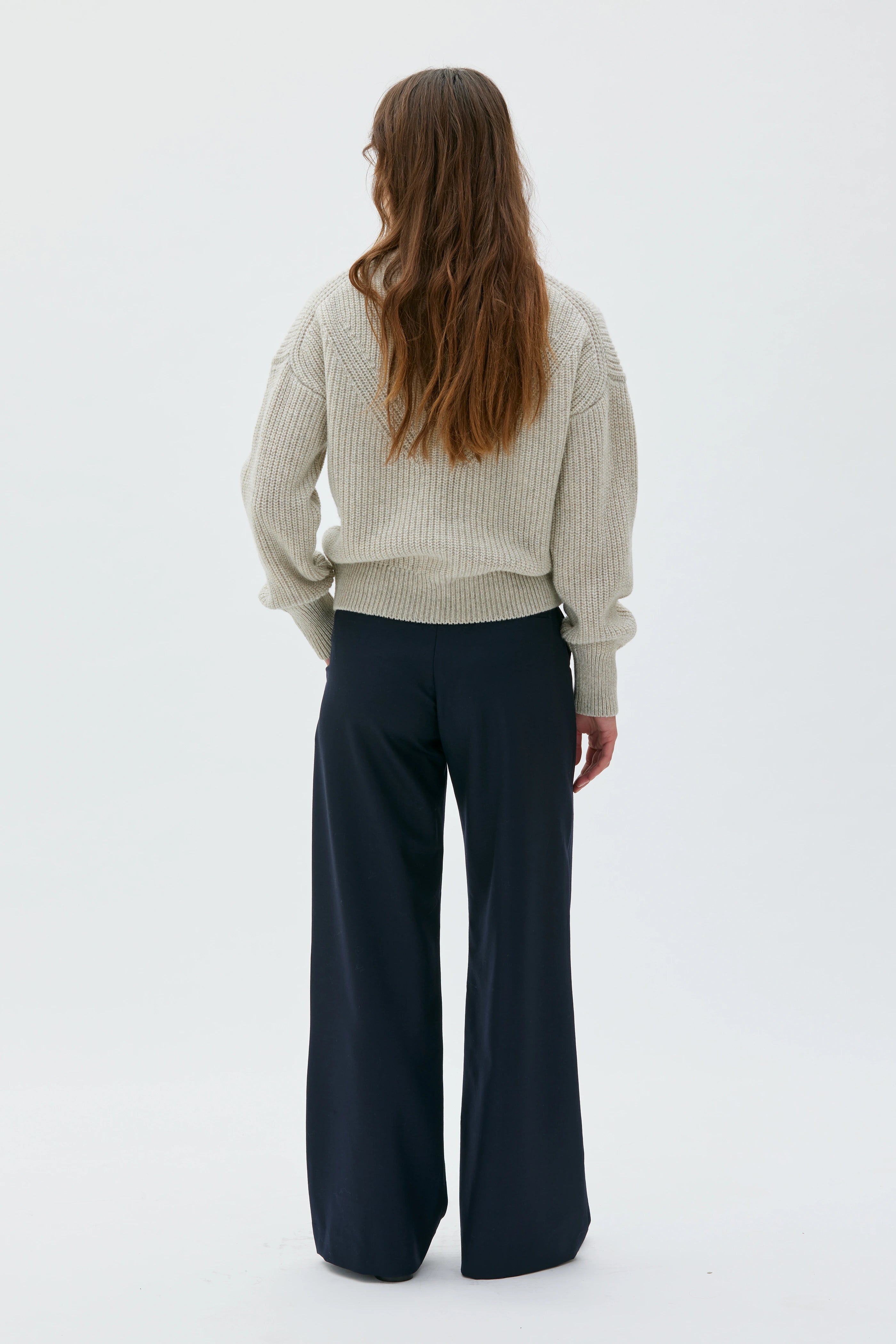 Elia Wool Cashmere Sweater - Sand Melange
