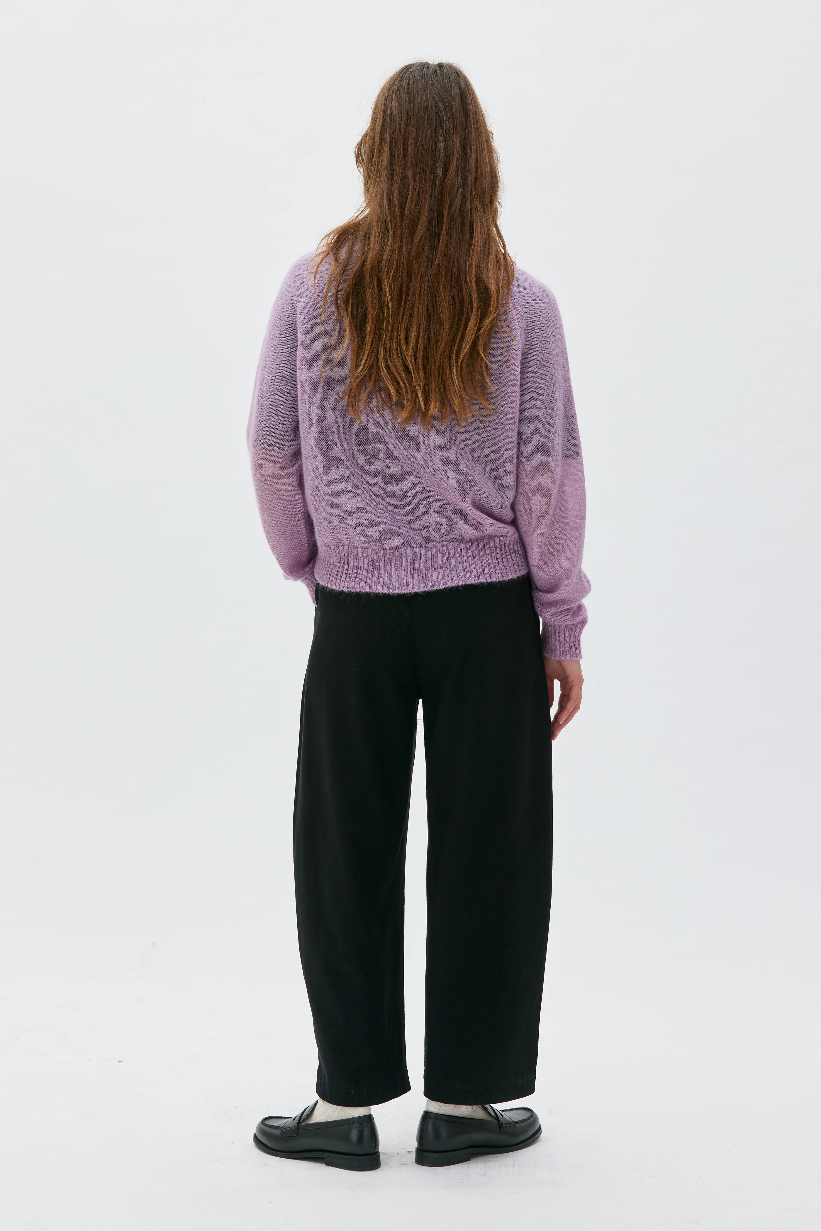 Laio Kofta I Mohair Och Silke - Syringa Lilac