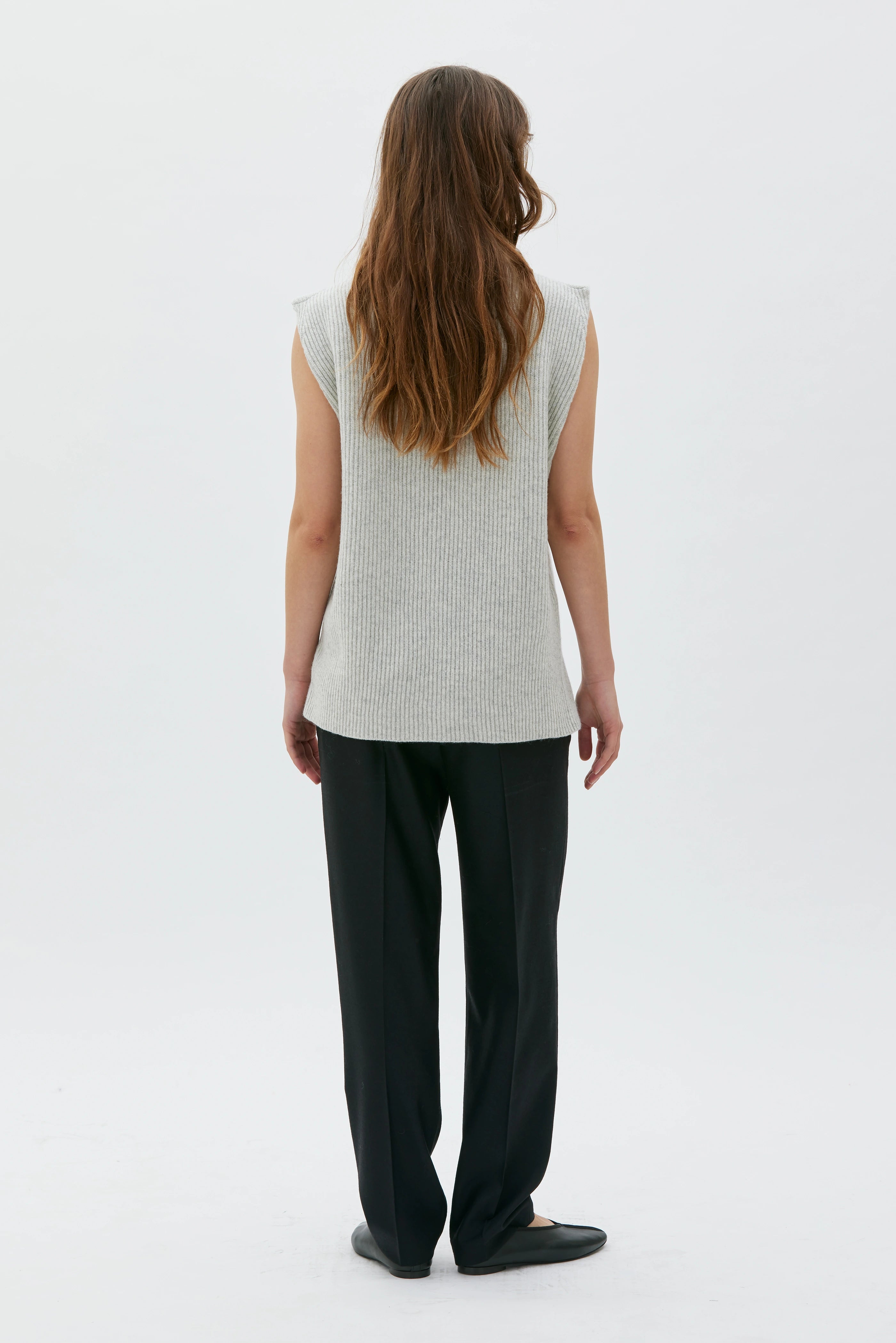Vani Väst I Lammull - Light Grey