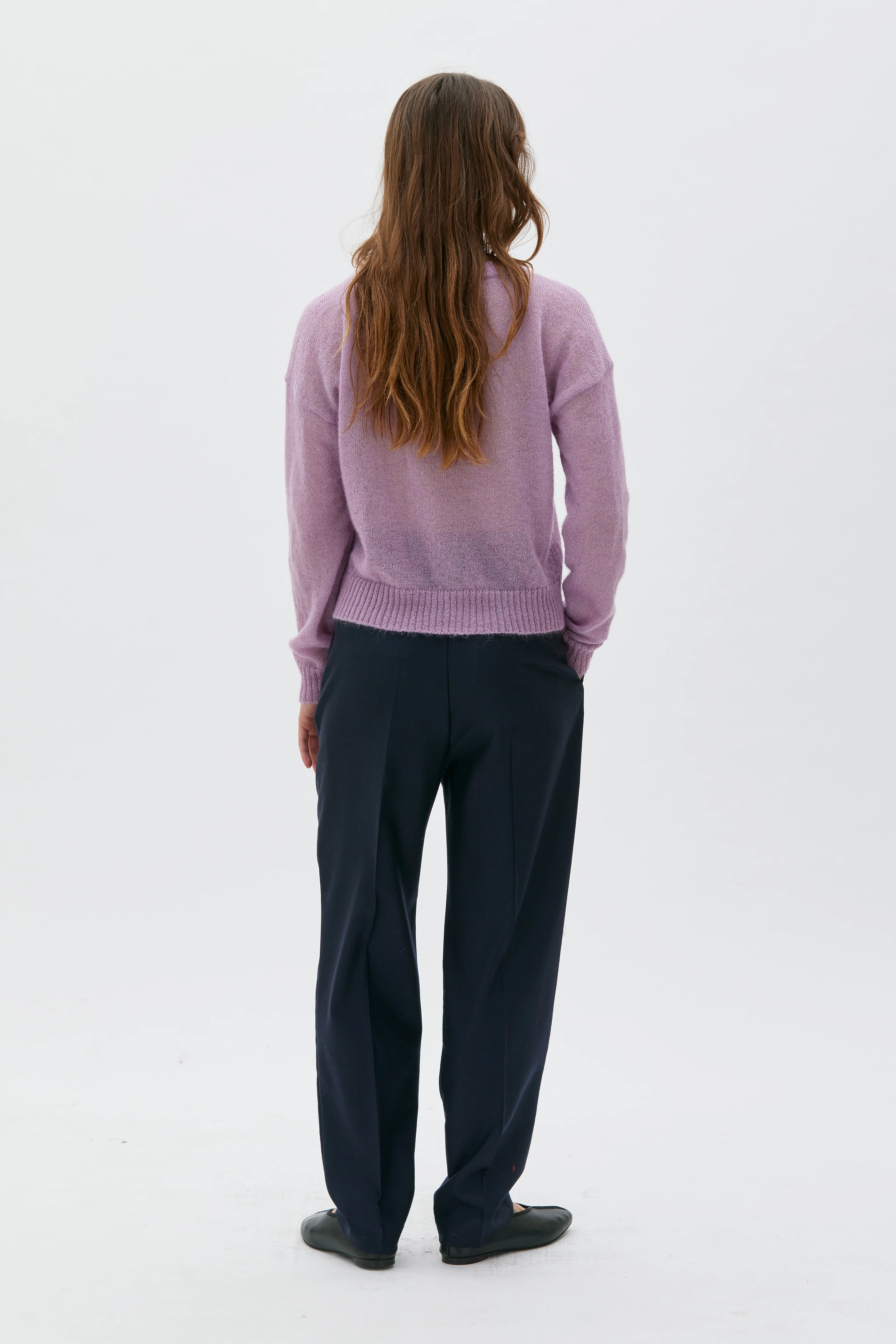 Yara Mohair Och Silke Tröja - Syringa Lilac