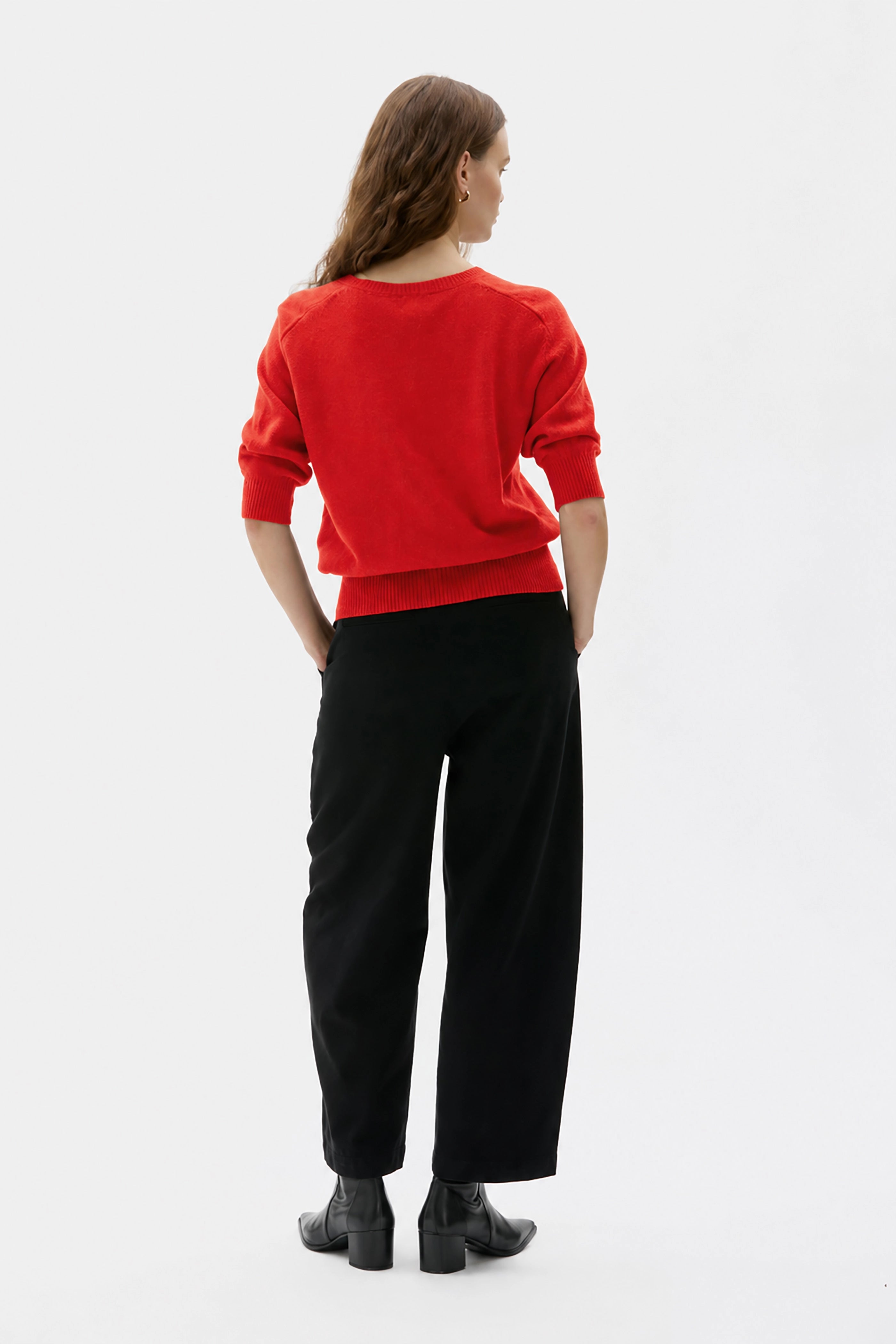 Ada Cashmere T-shirt - Poppy Red