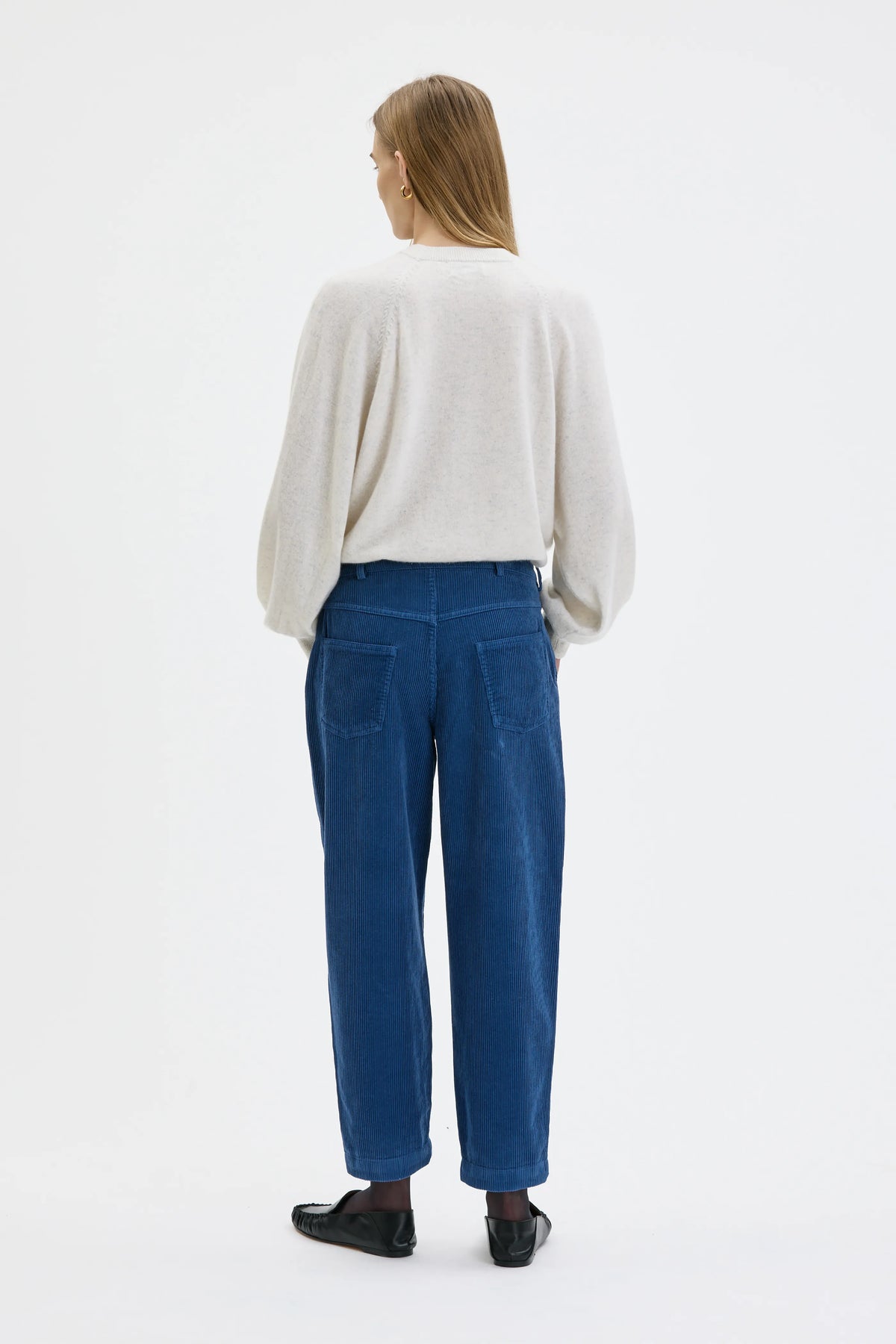 Aiza Cashmere Sweatshirt – Light Grey Melange