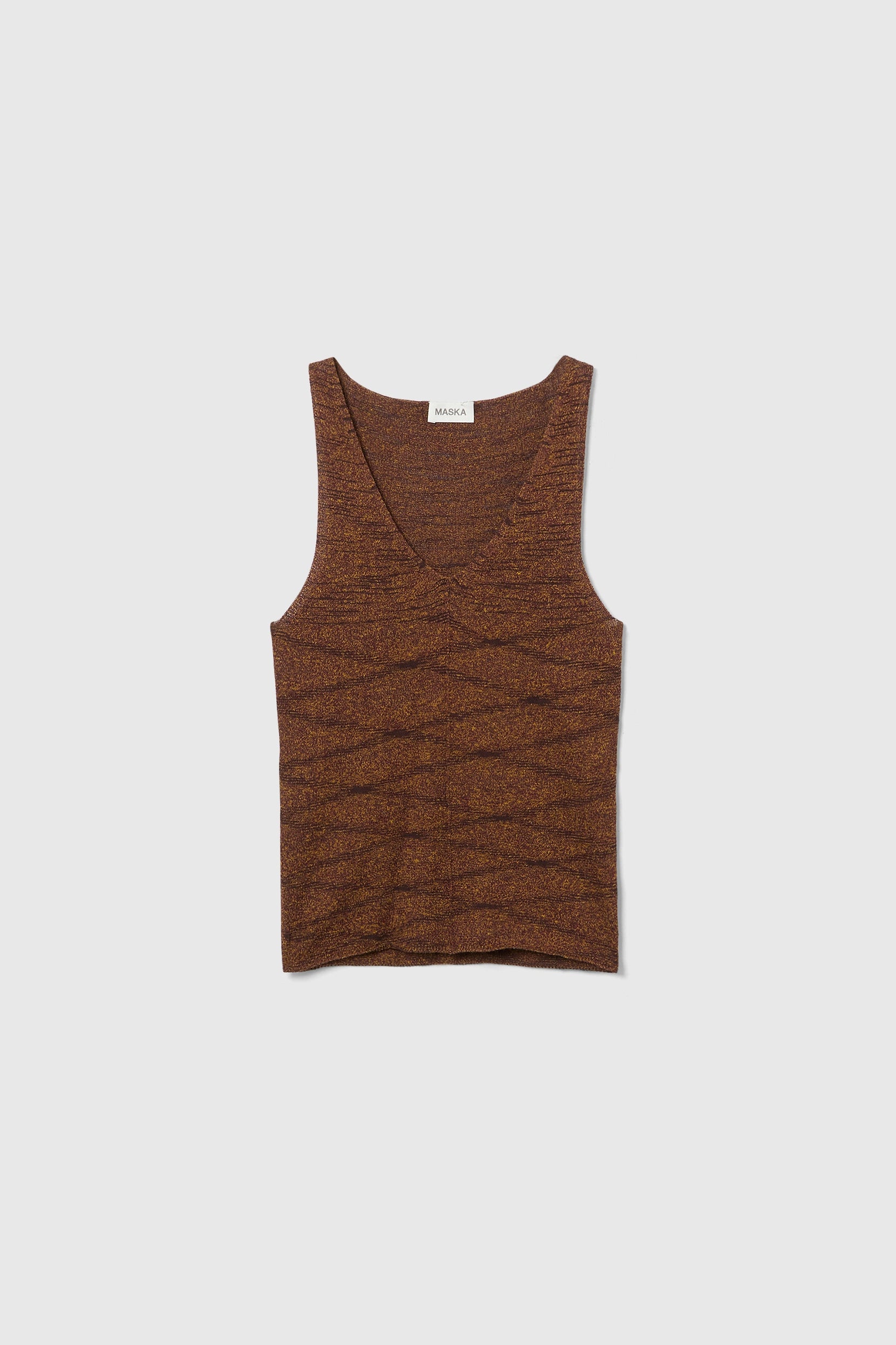 Hira Space Dyed Tank Top – Hickory Brown