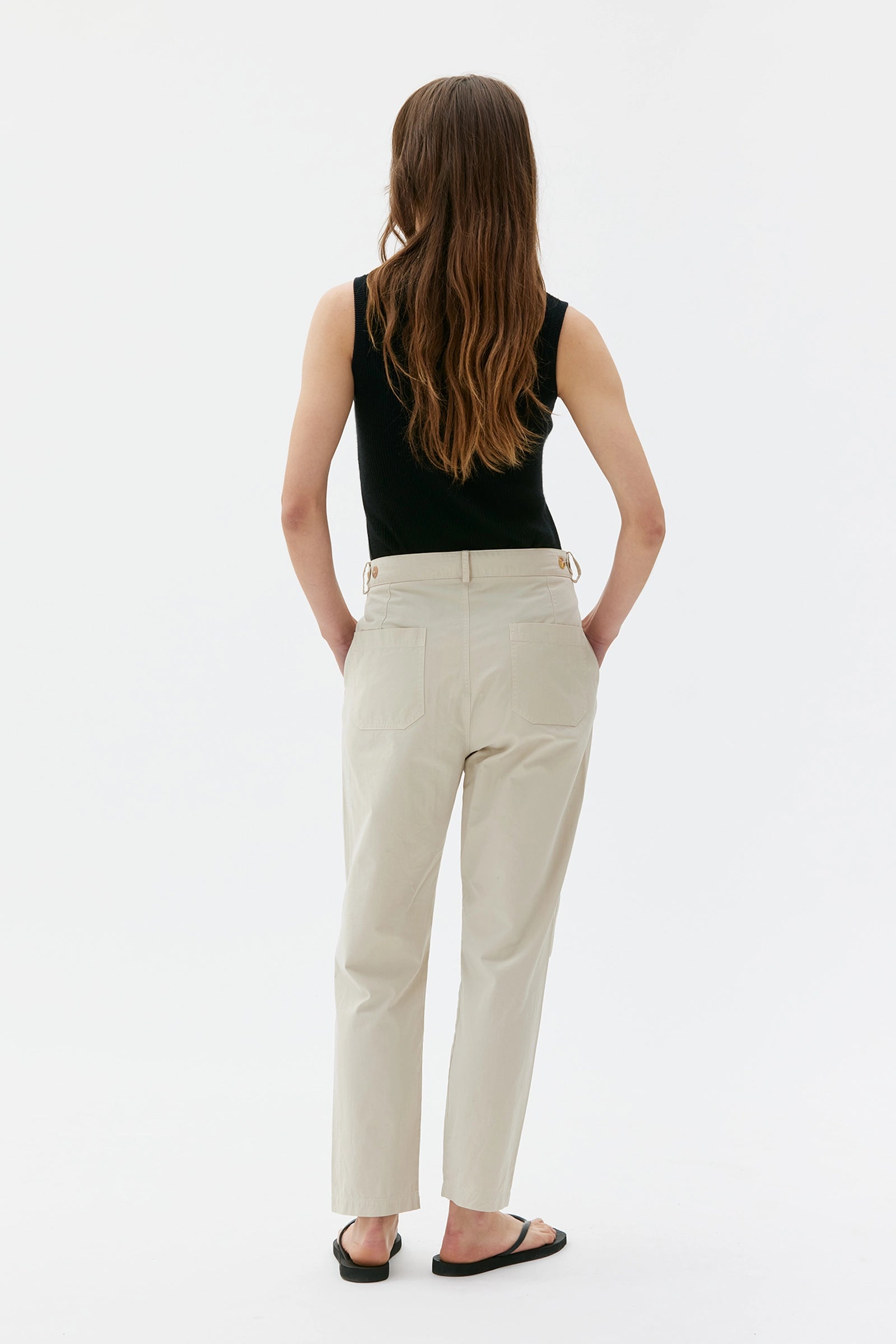 Desta Byxor I Ekologisk Bomull - Off White