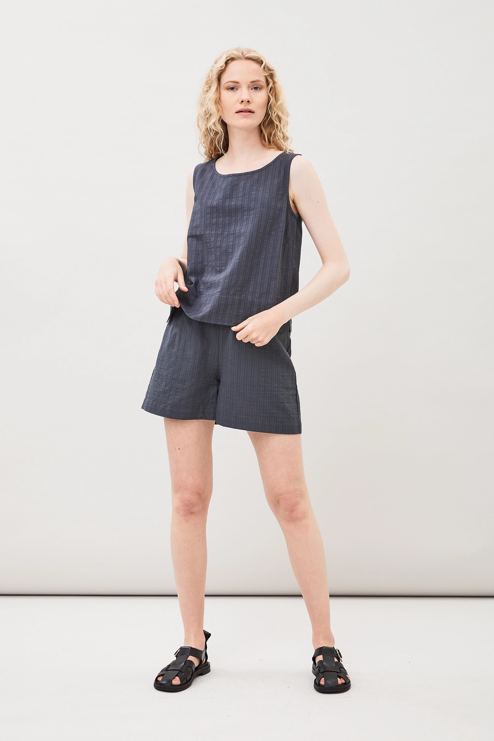 Kali Ekologiska Bomullsshorts - Charcoal