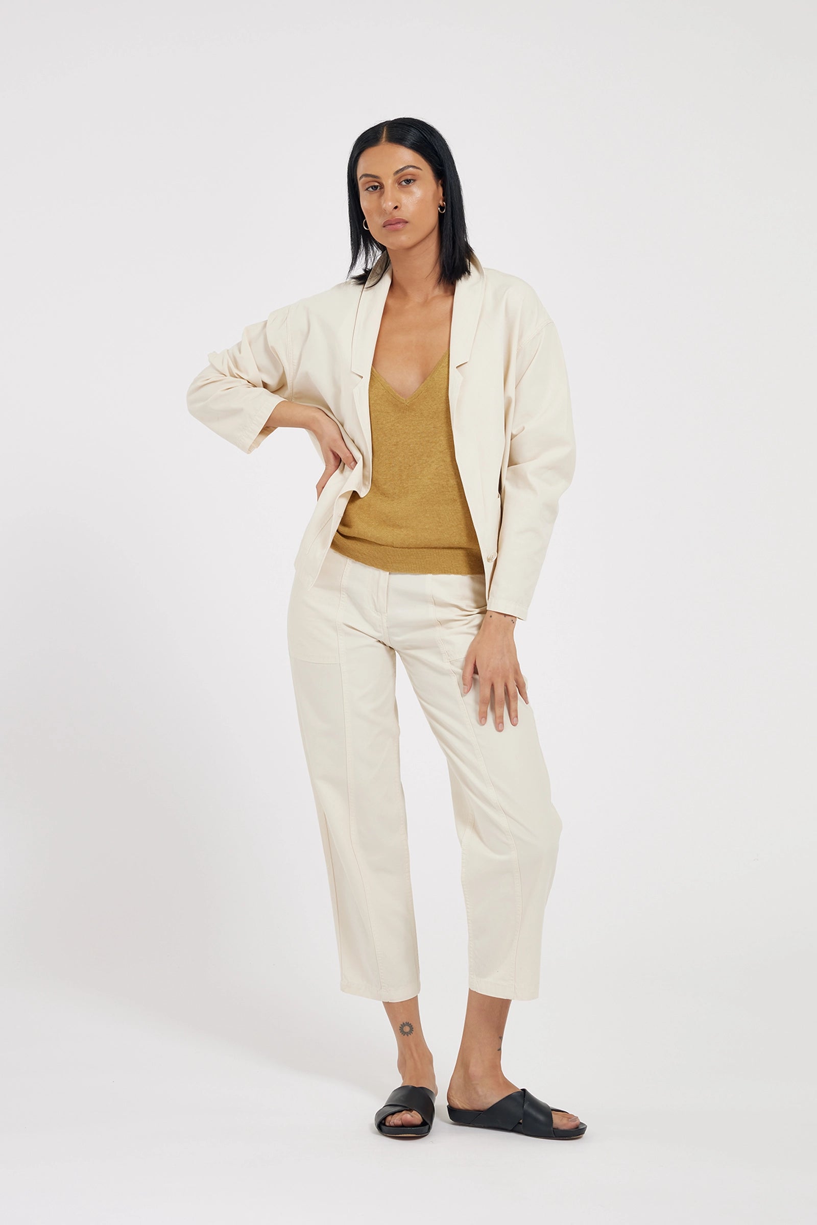Tali Skräddad Jacka - Cream White
