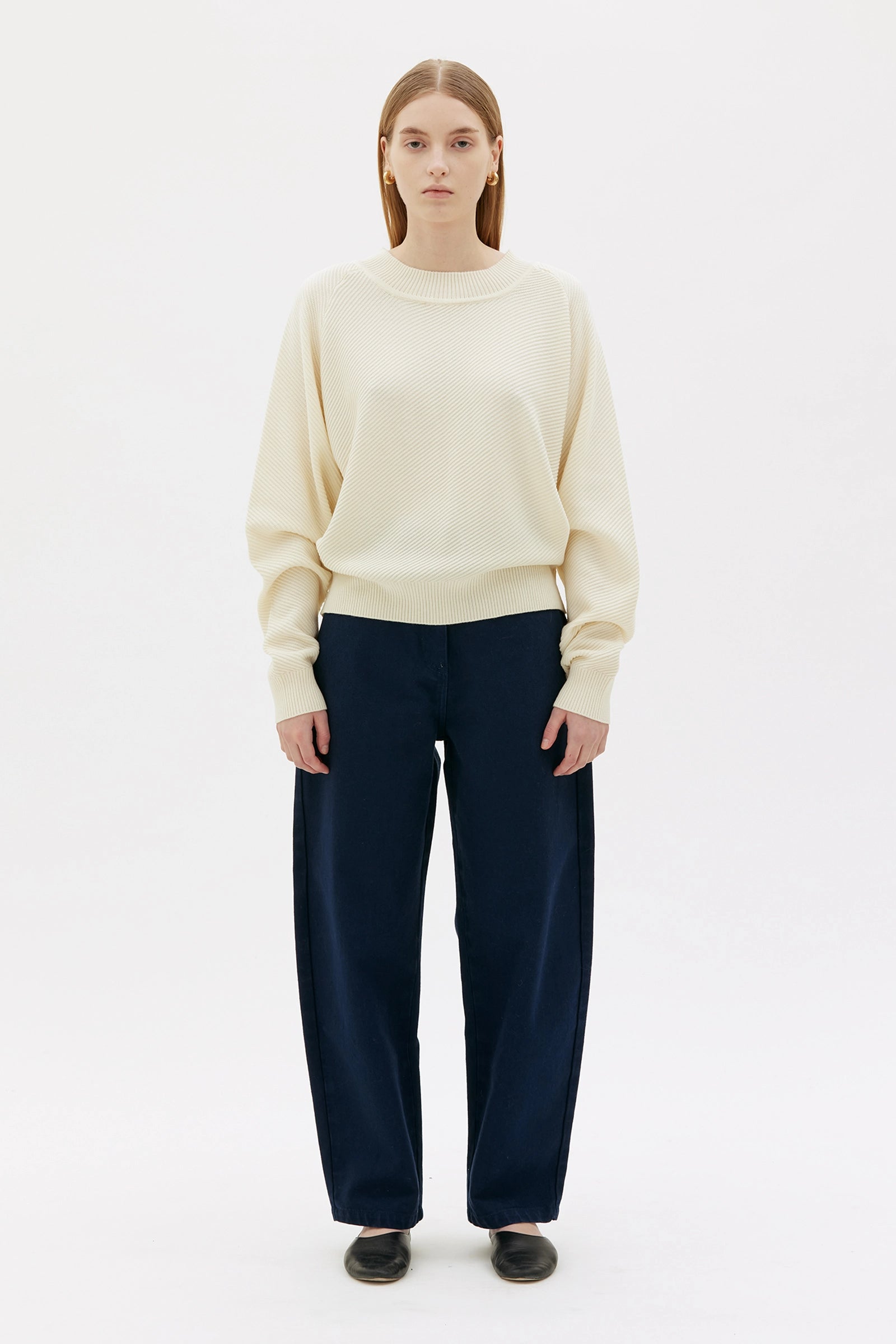 Freya Tröja I Merinoull - Cream White 