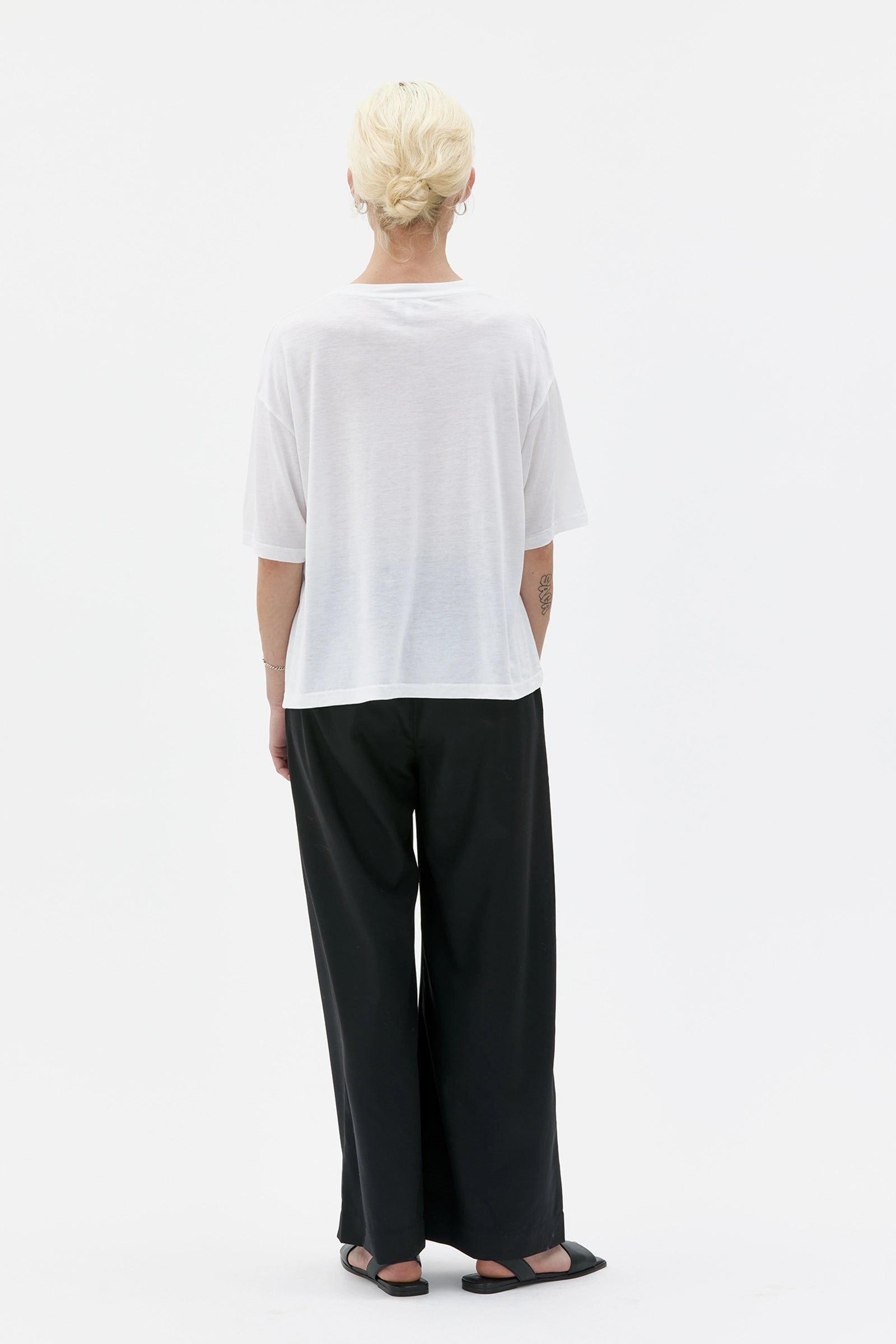 Viva T–Shirt In Tencel Organic Cotton Jersey – White