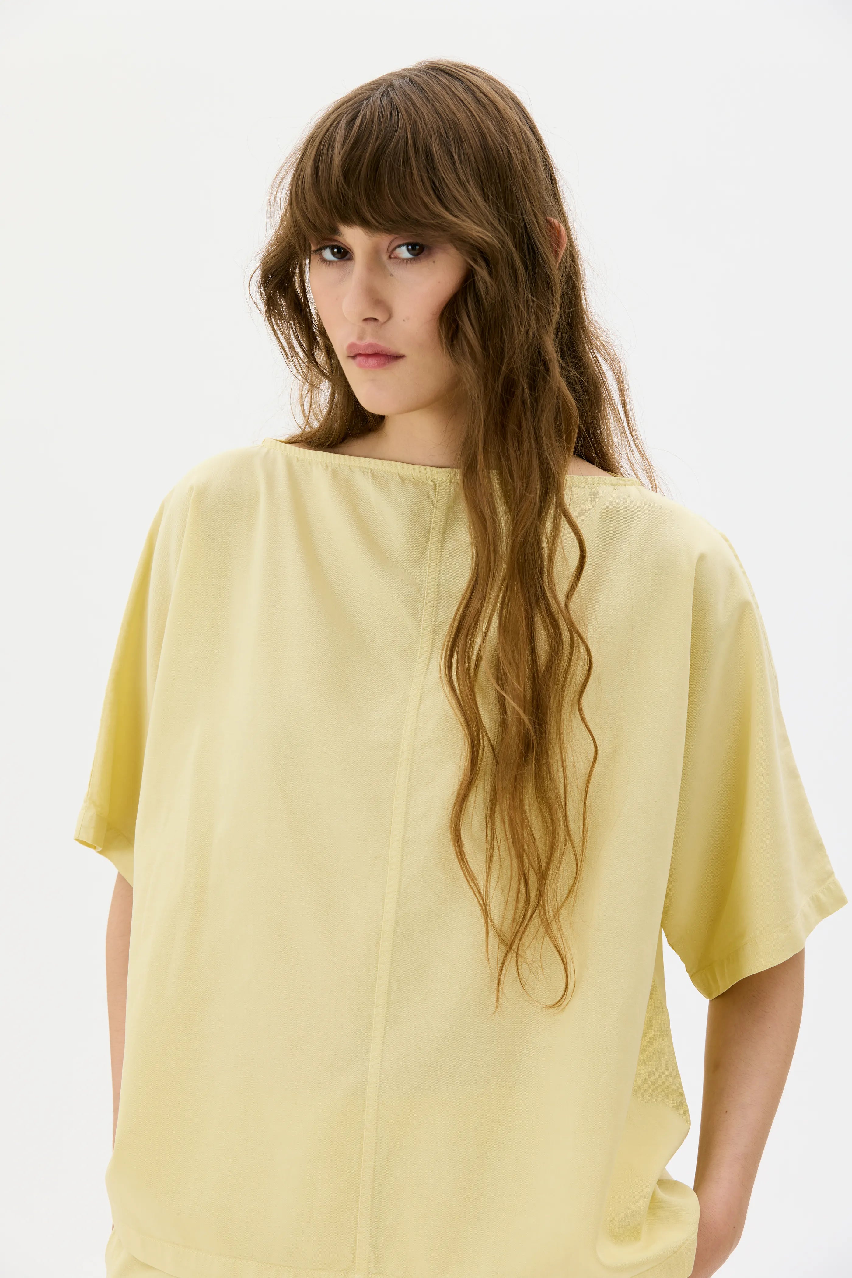 Lior Tencel Organic Cotton Linen Blouse - Sulphur Yellow
Lior blus i Tencel, ekologisk bomull och linne - Gul