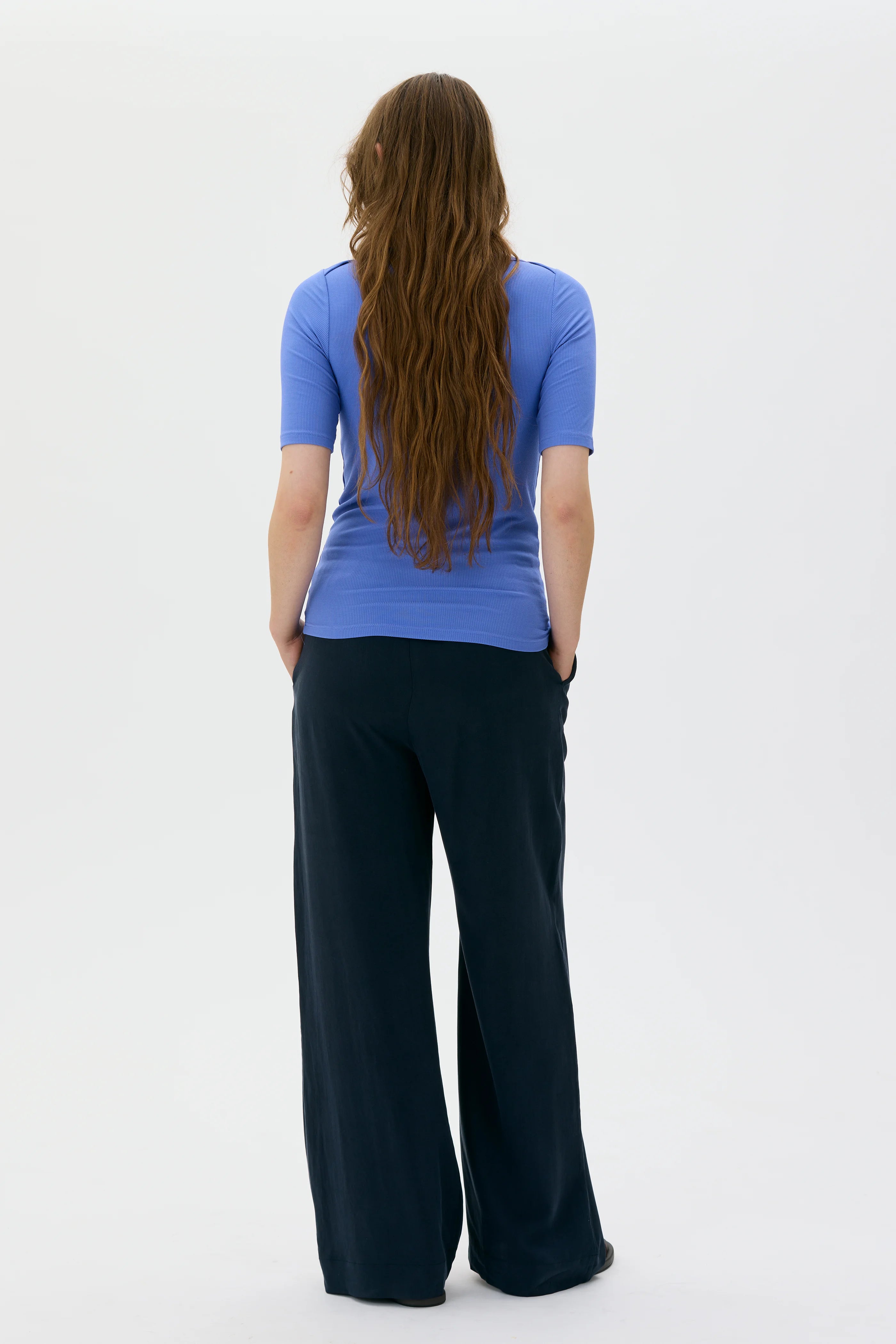 Akila Ribbed Tencel T-shirt - Flax Blue
Akila ribbad Tencel T-shirt - Blå