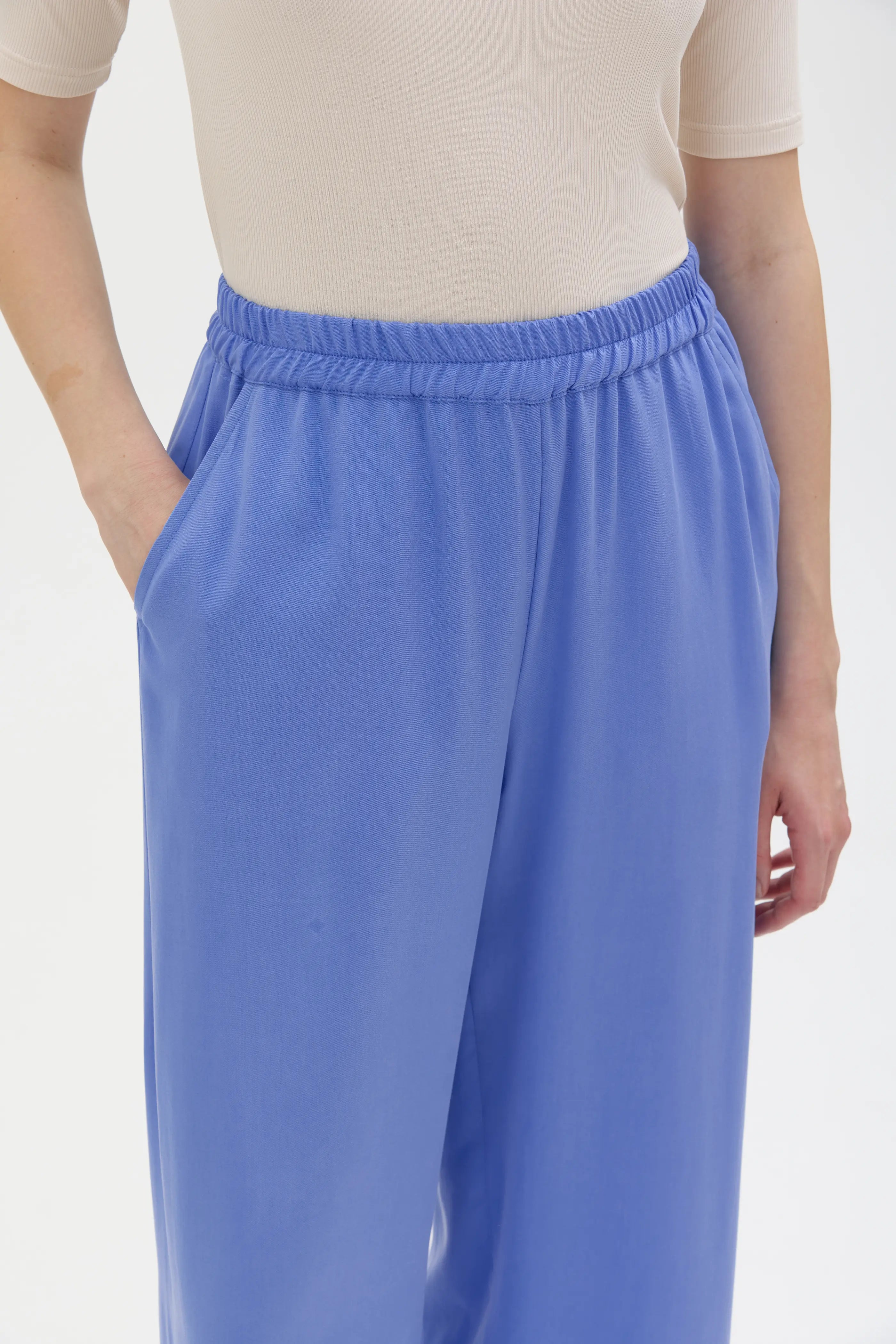 Thea Vida Tencelbyxor - Flax Blue