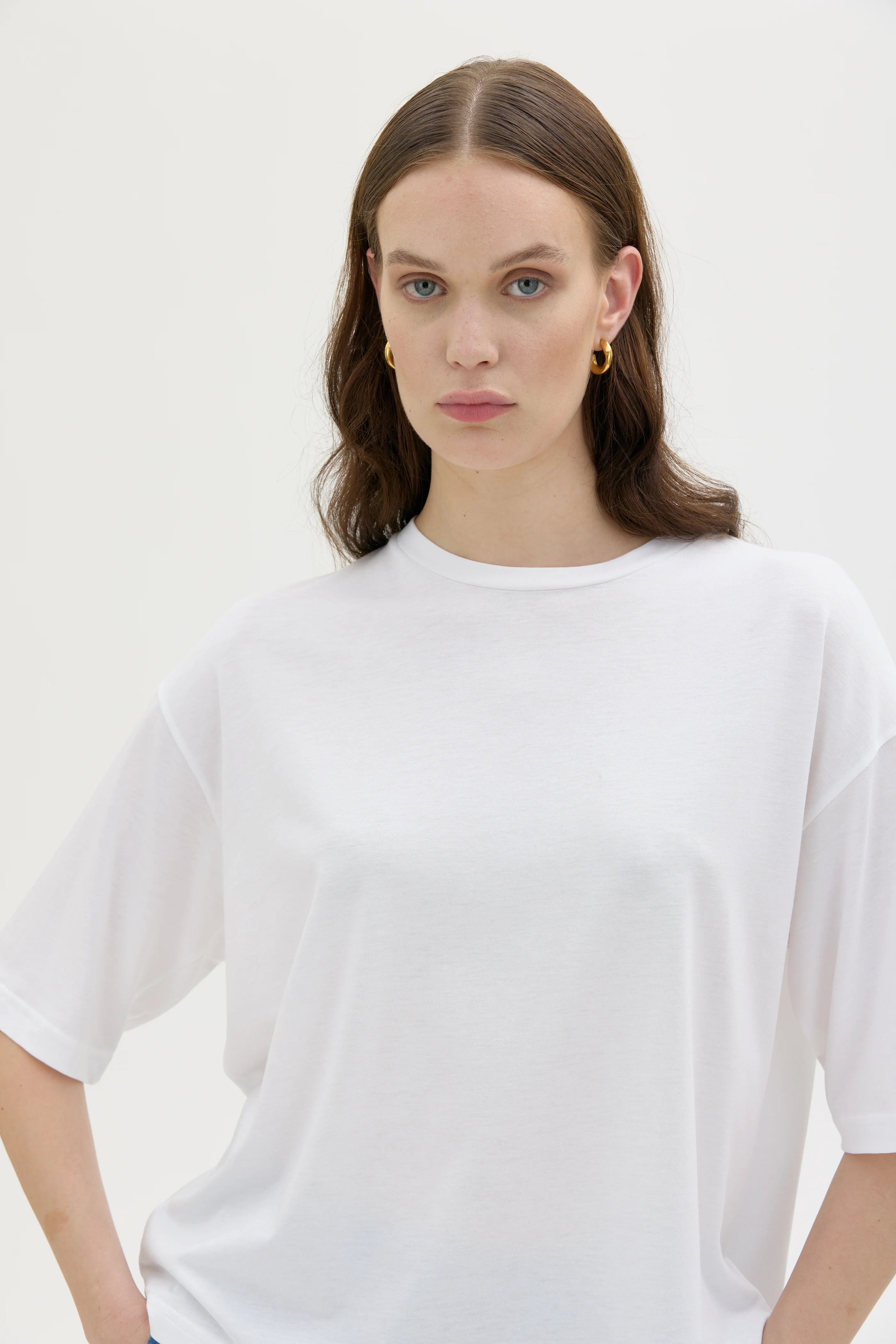 Viva T–Shirt In Tencel Organic Cotton Jersey – White