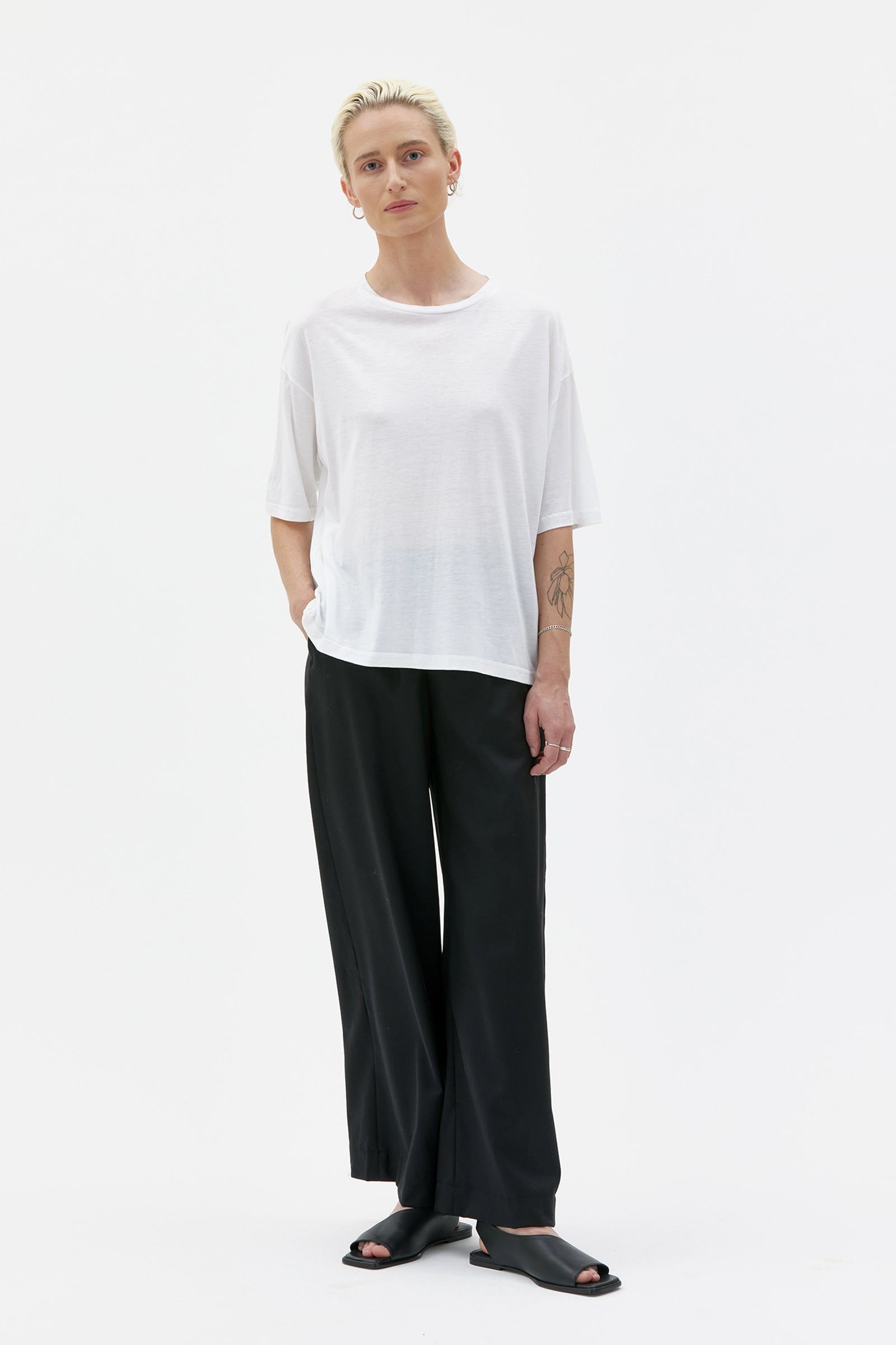 Viva T–Shirt In Tencel Organic Cotton Jersey – White