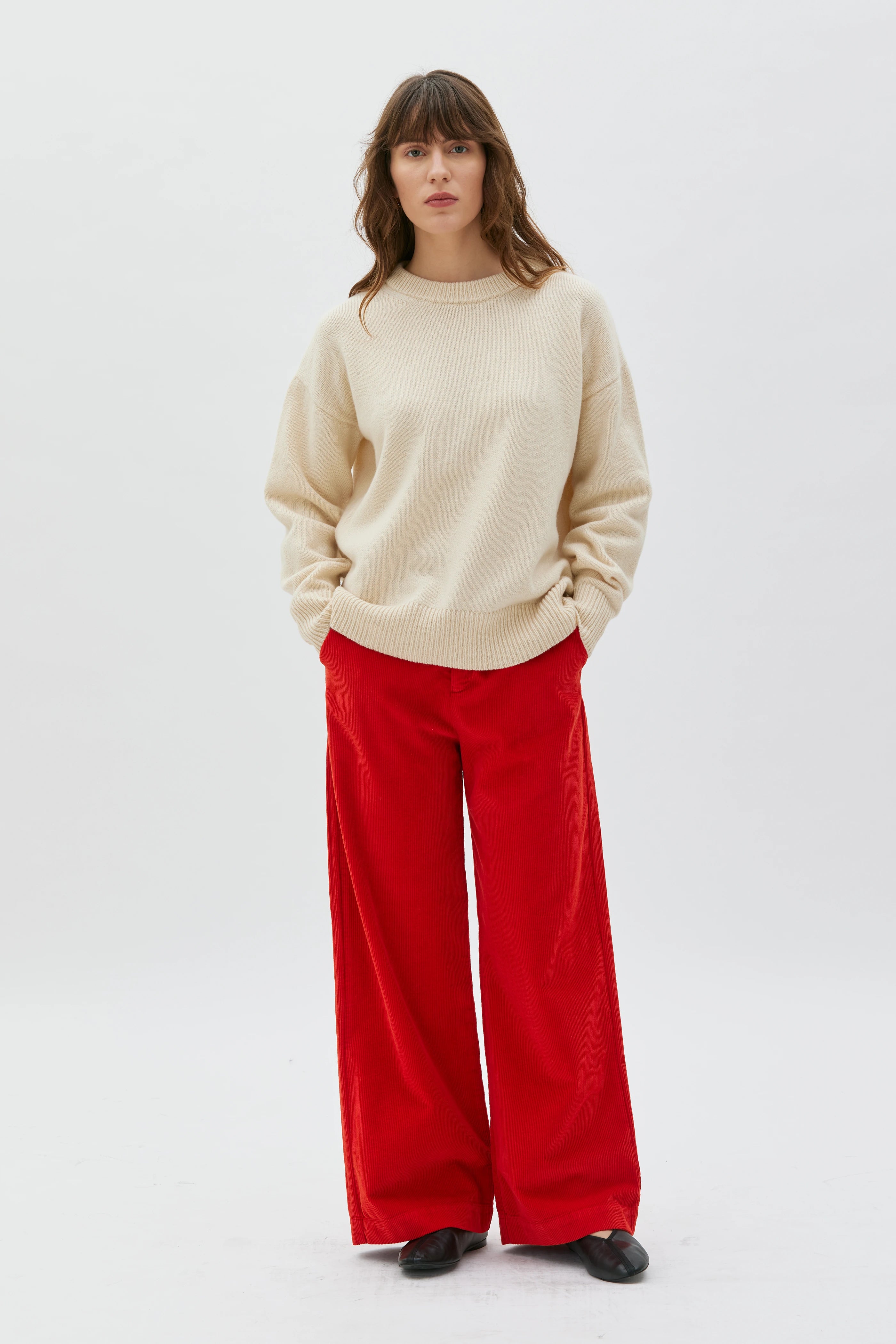 Aya Vida Manchesterbyxor - Poppy Red 