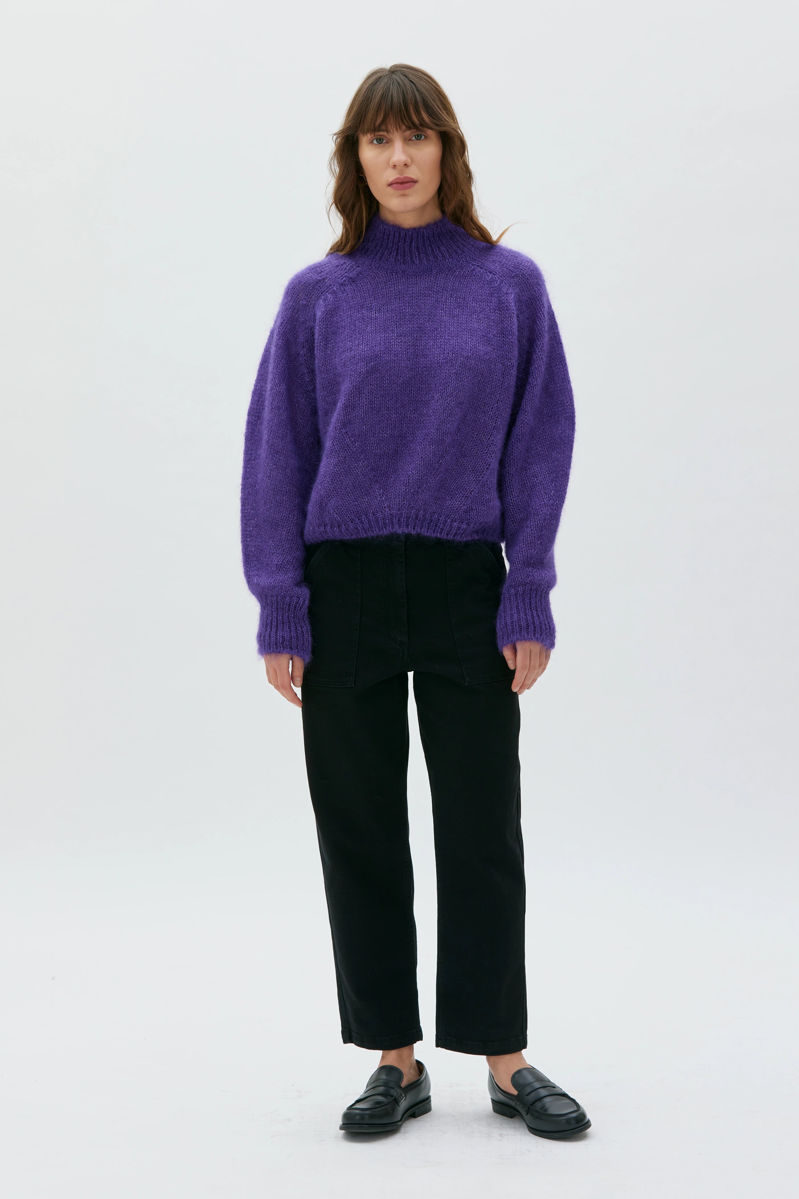 Faye Silke Mohairtröja - Lupin Lilac