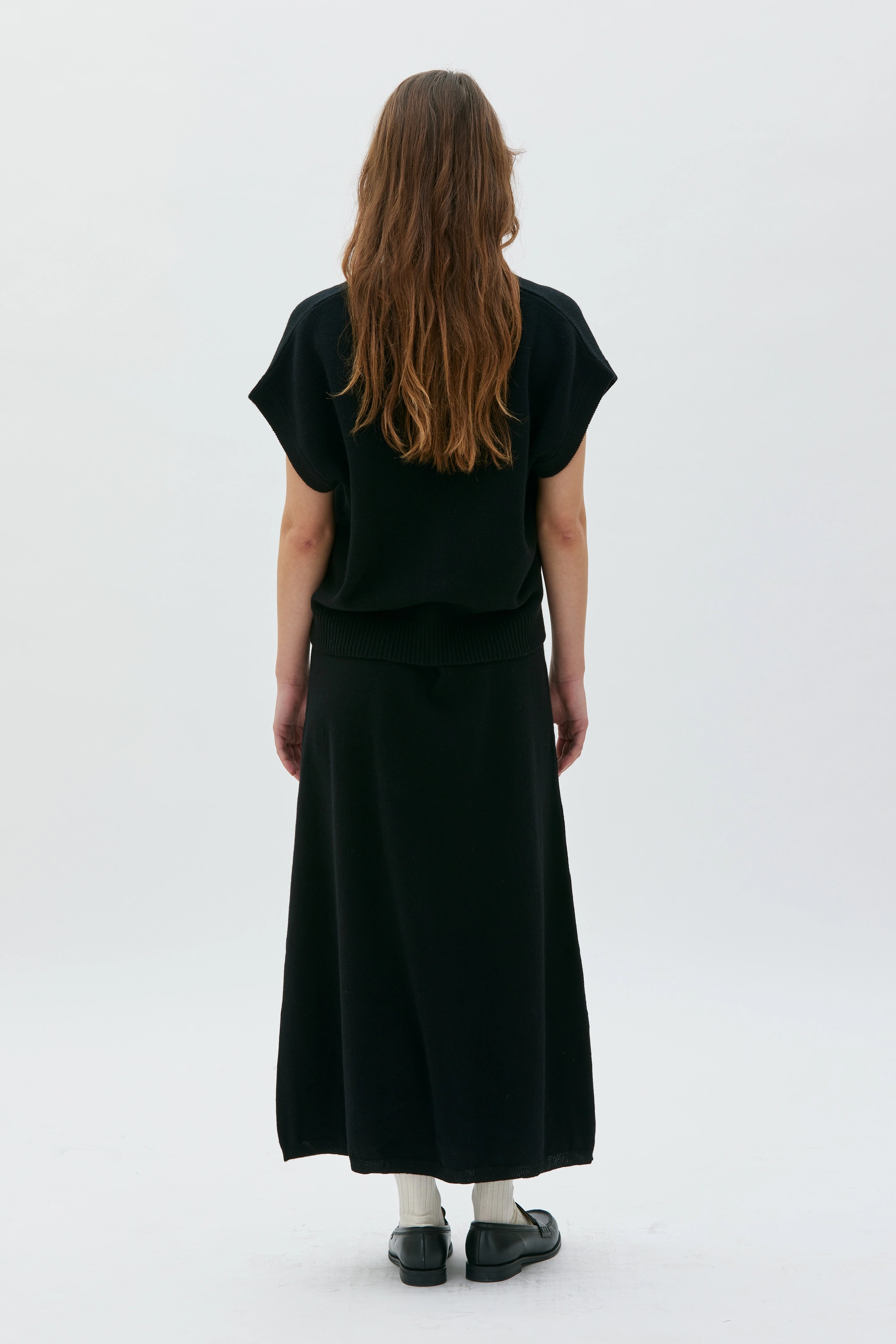 Naima Cashmere Vest - Black