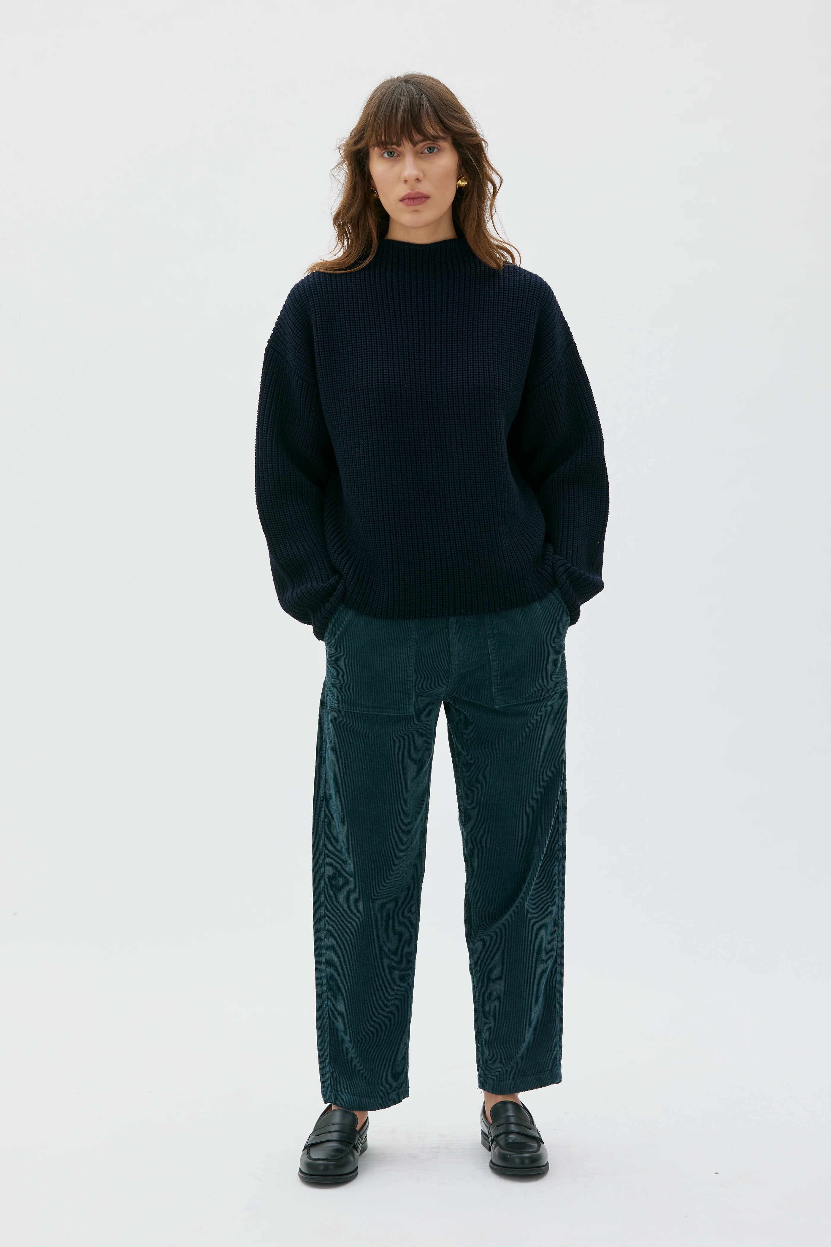 Ruth Manchesterbyxa - Dark Bottle Green 