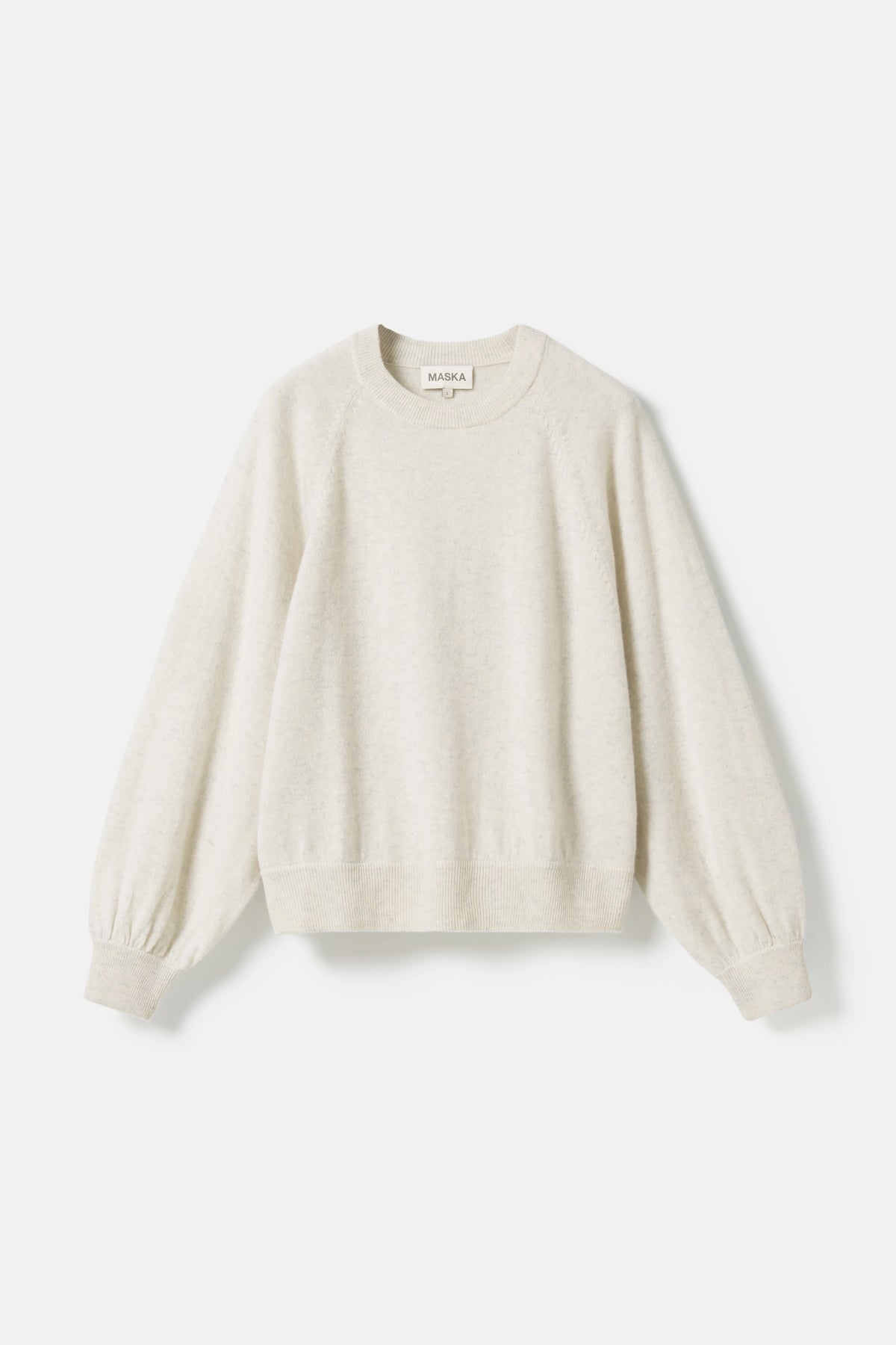 Aiza Cashmere Sweatshirt – Light Grey Melange