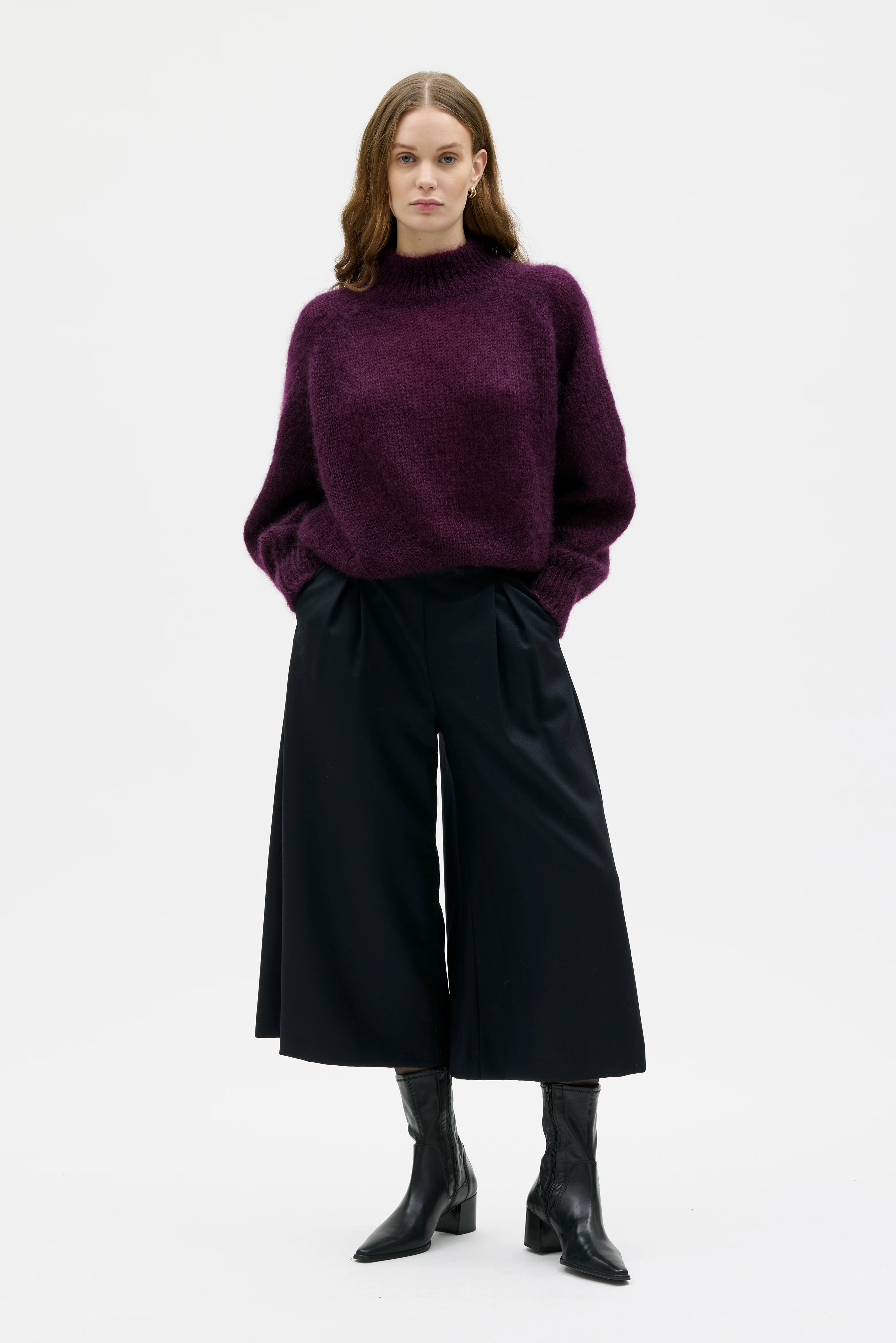 Tula culottebyxor i ull - Black