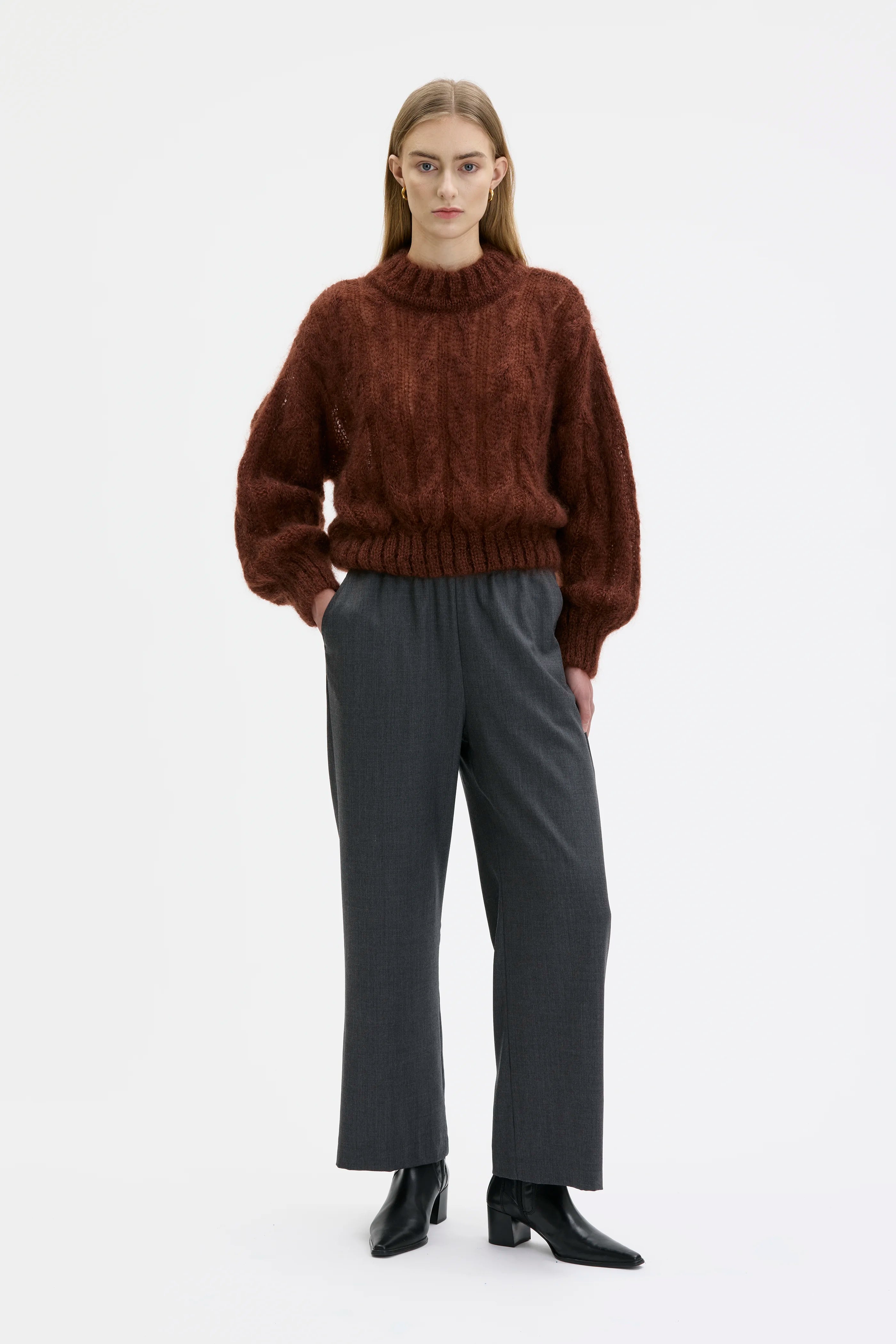 Gala Ullbyxa Med Elastisk Midja - 58 Charcoal