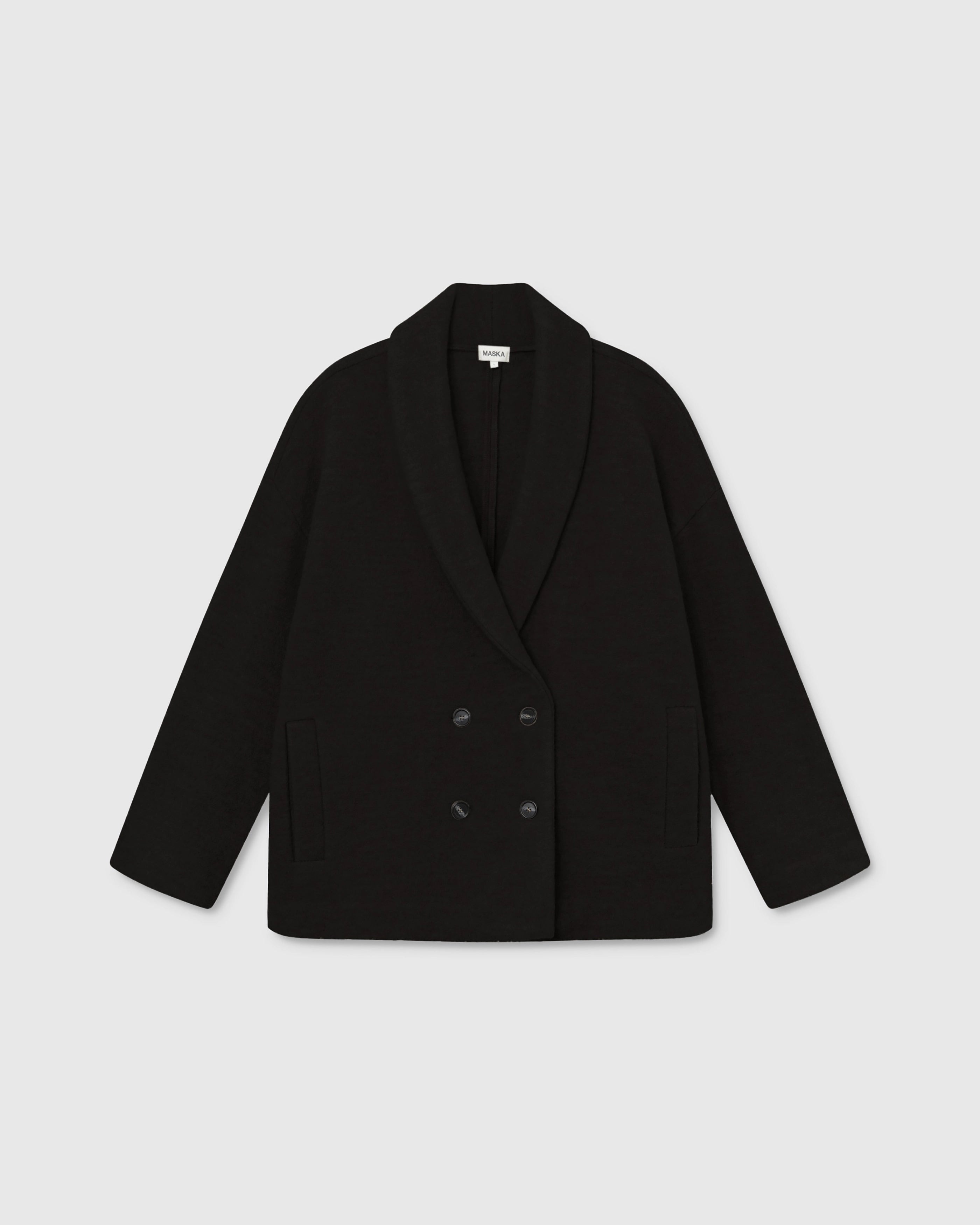 Hale Boiled Wool Jacket – 59 Black