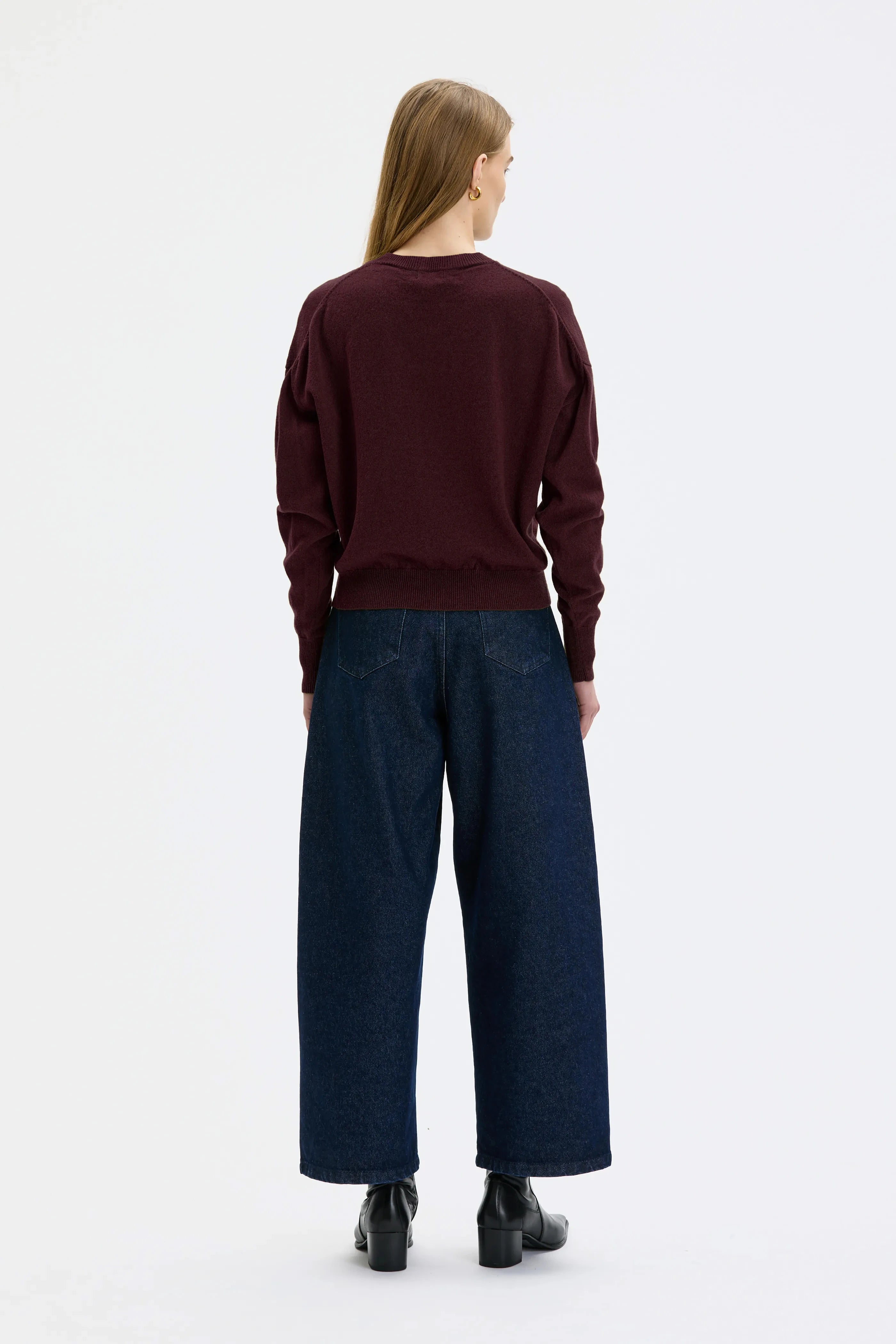 Ior Cashmere Wool Sweater - Port Wine