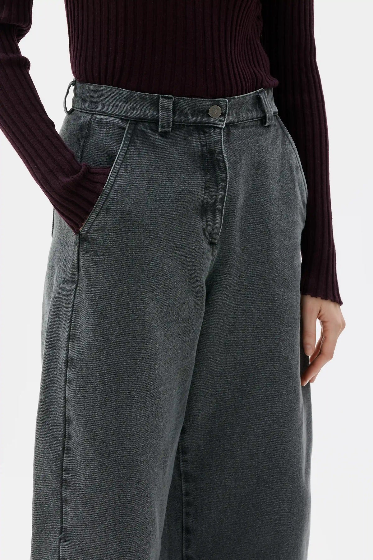 Itsu Jeans i Ekologisk Bomull - Grey