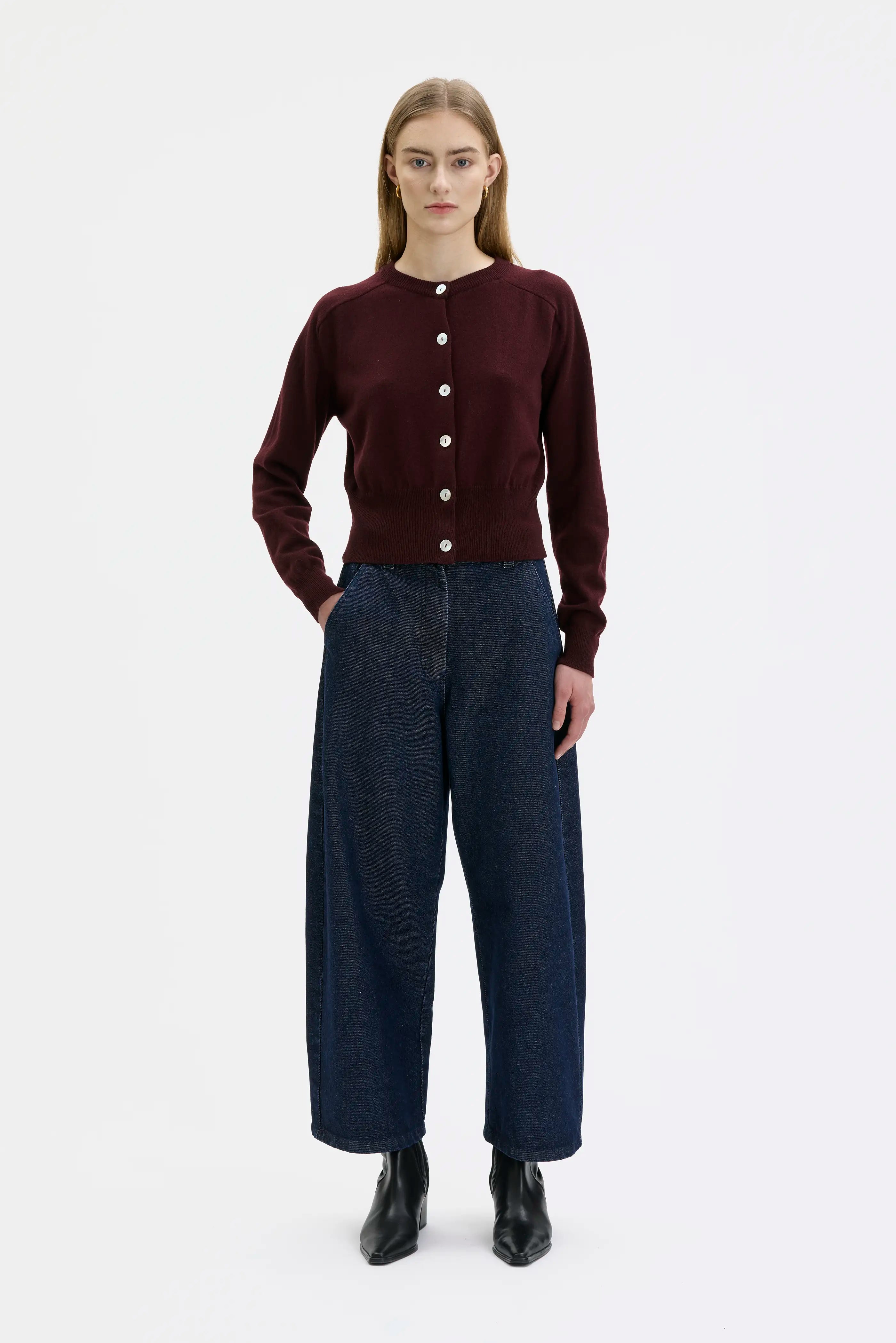 Itsu Organic Cotton Curved Jeans -  Indigo Blue