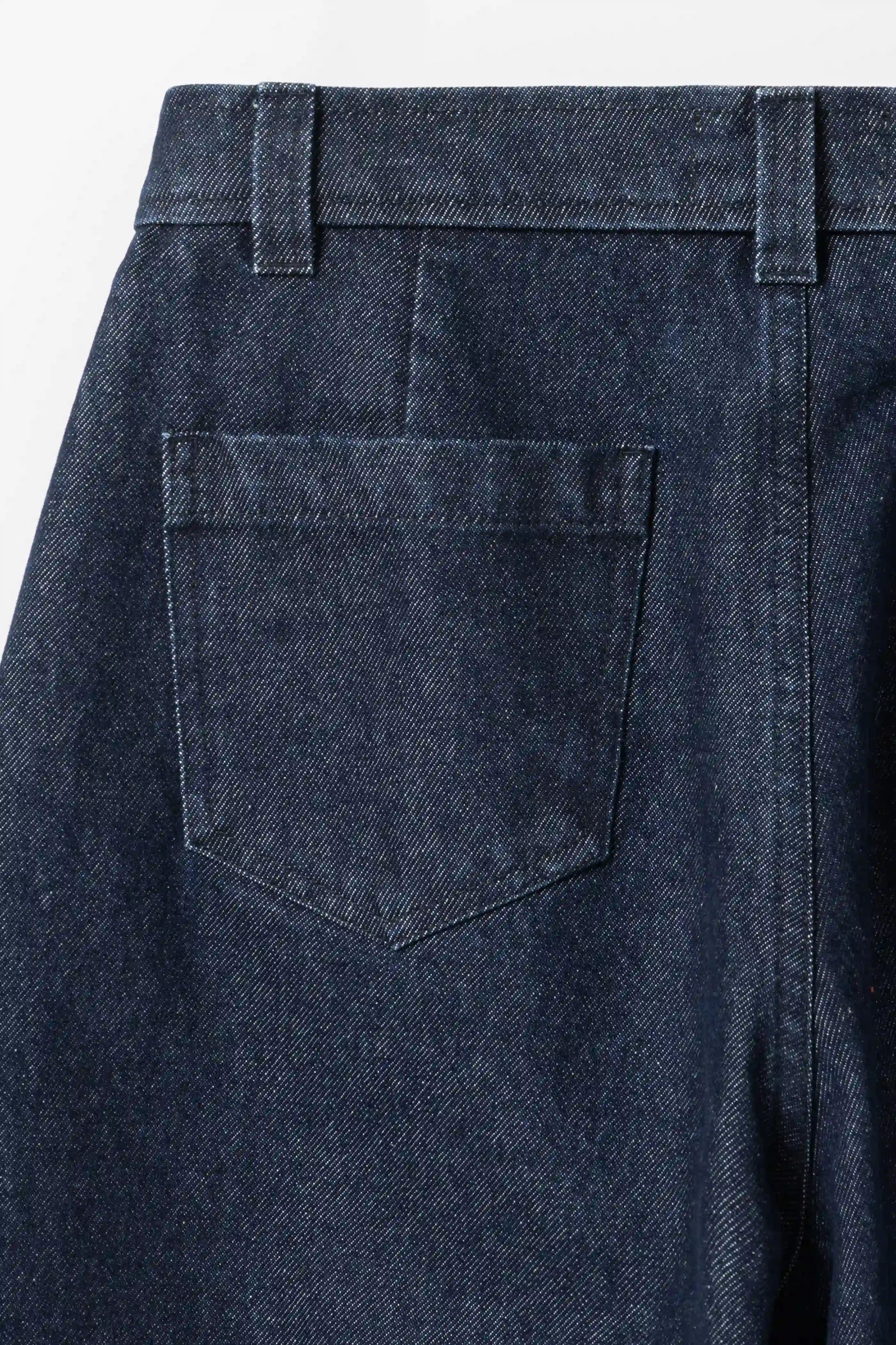 Itsu Organic Cotton Curved Jeans -  Indigo Blue