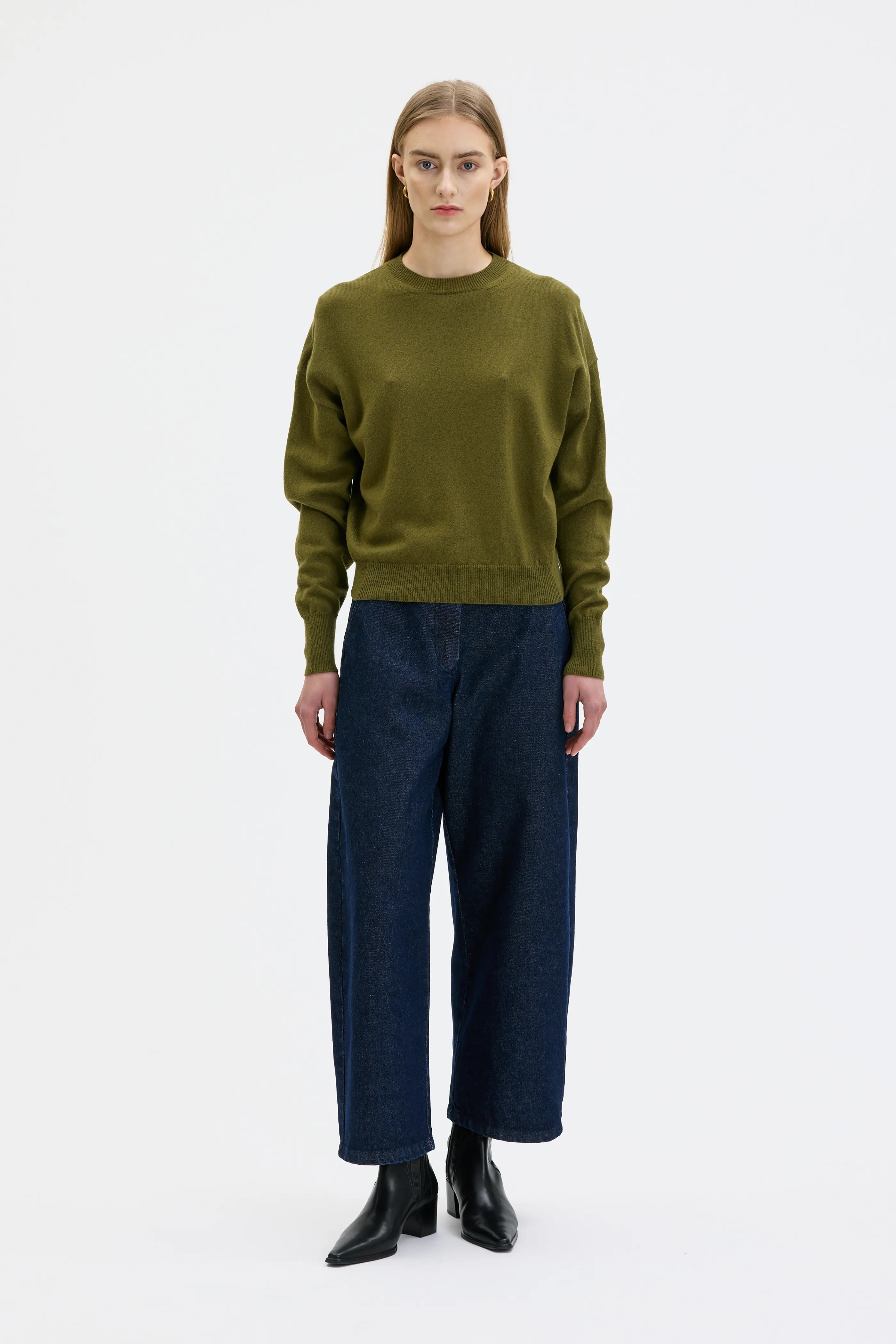 Ior Cashmere Wool Sweater - Lizard Green