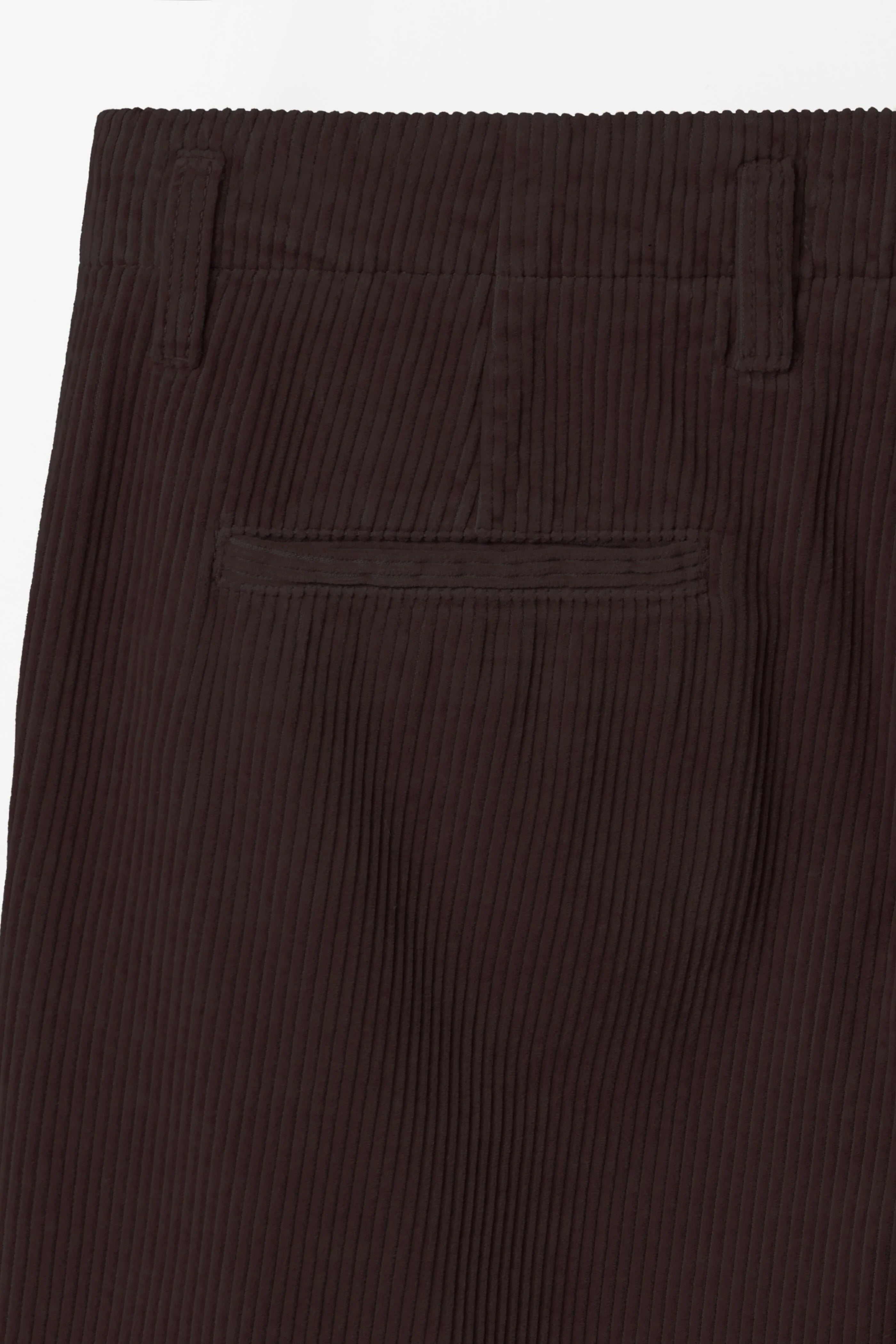 Lail Organic Cotton Corduroy Trousers - Morel Brown