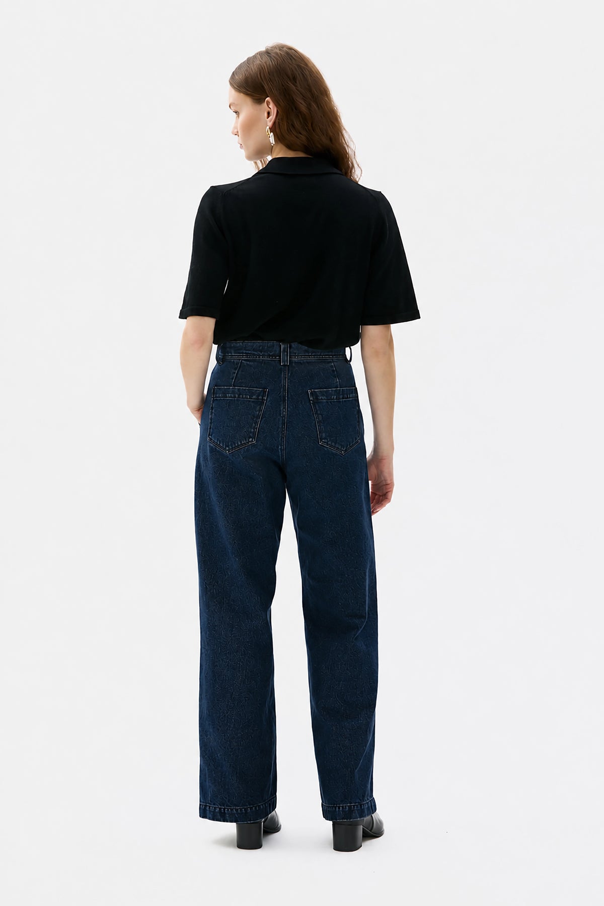 Mirra Organic Cotton Straight Denim Jeans - Indigo Blue
