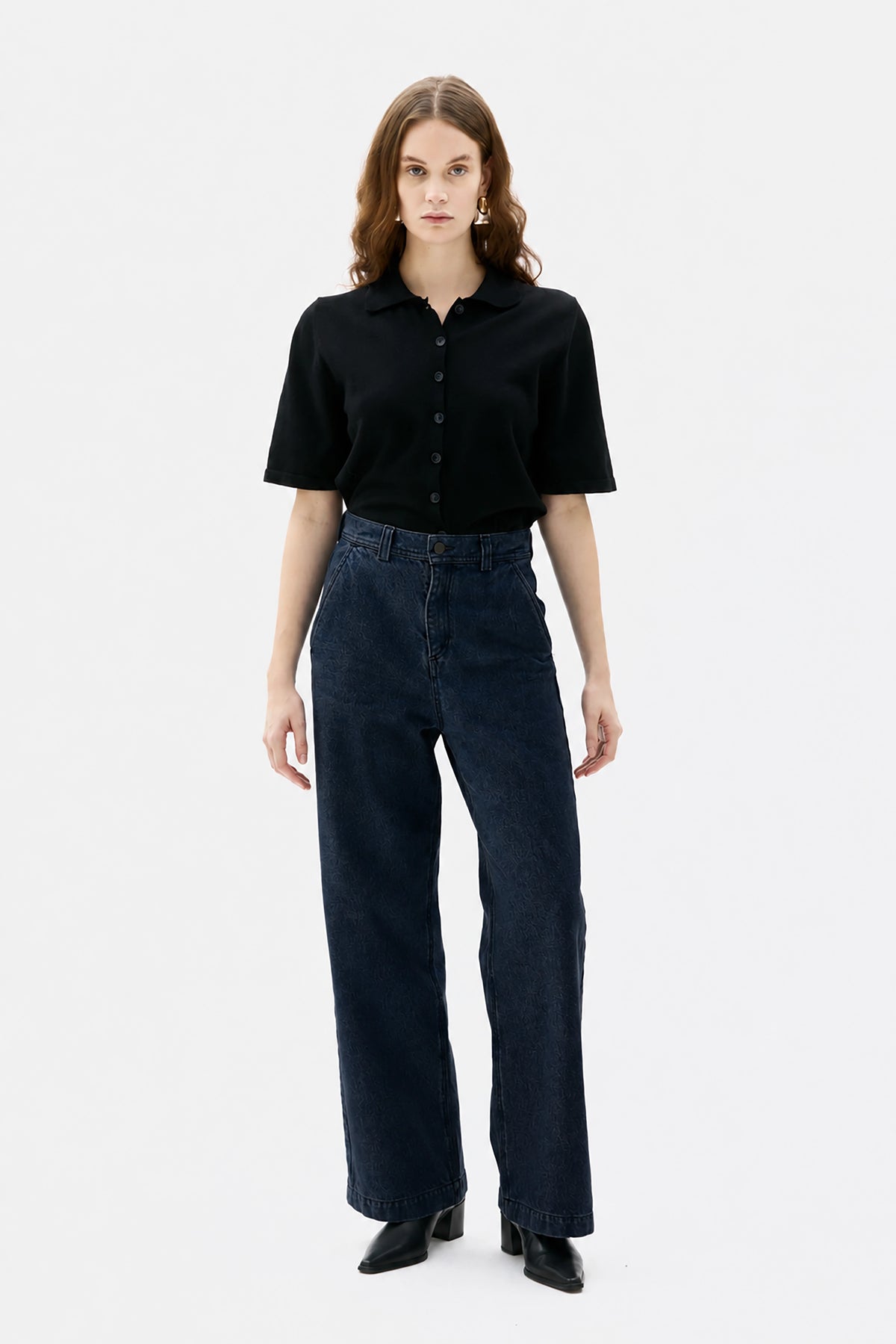 Mirra Organic Cotton Straight Denim Jeans - Indigo Blue
